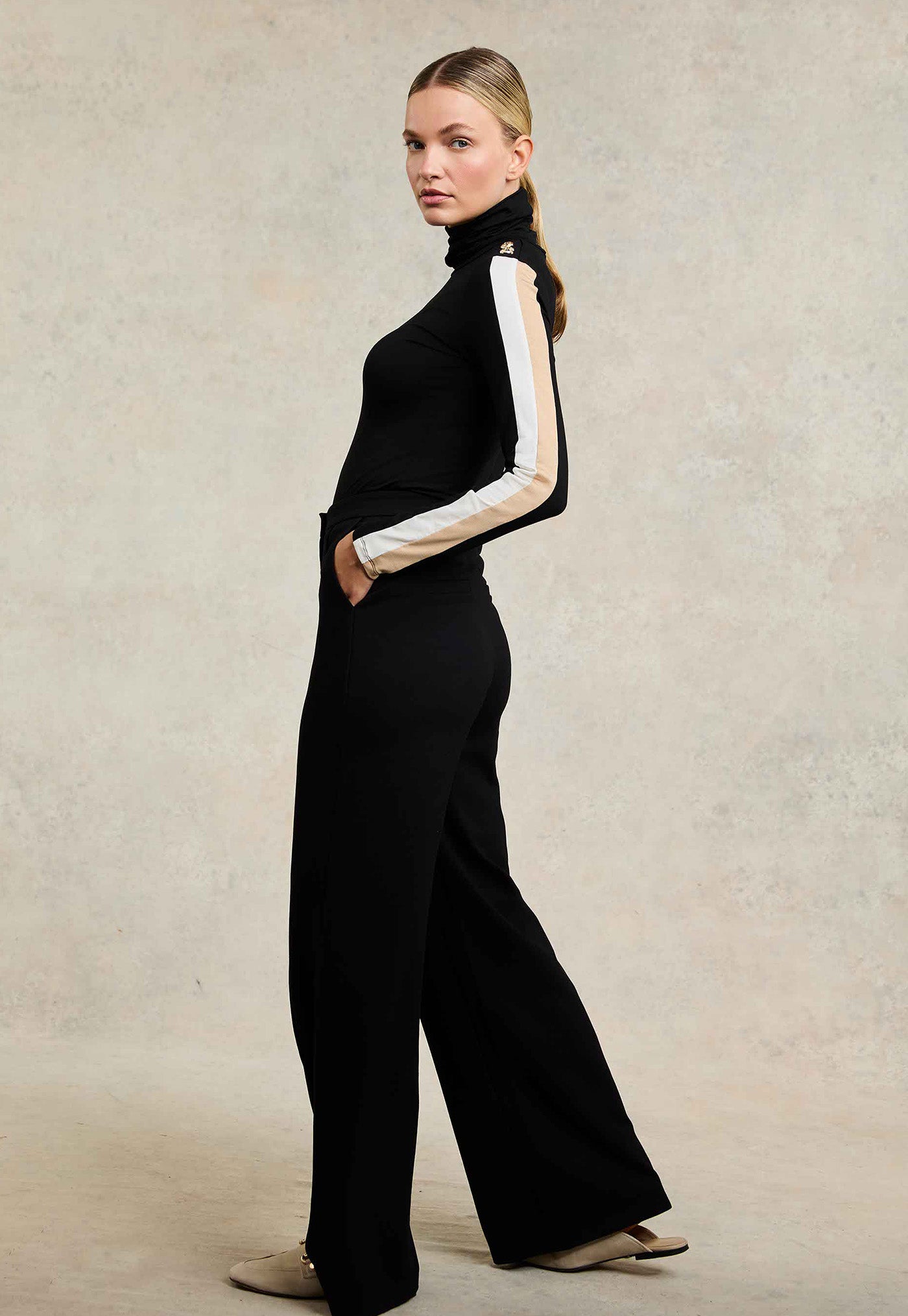 Wide Leg Pant - Black