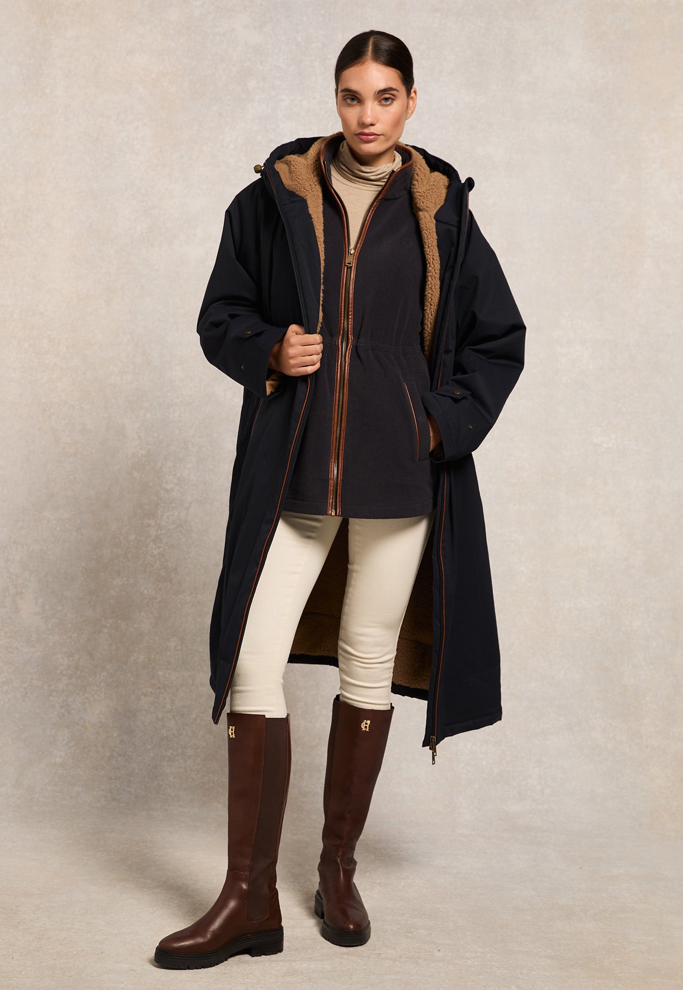 One Size Waterproof Coat - Ink Navy