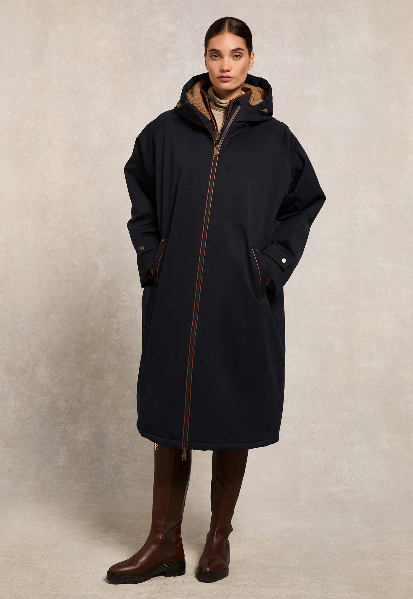 One Size Waterproof Coat - Ink Navy