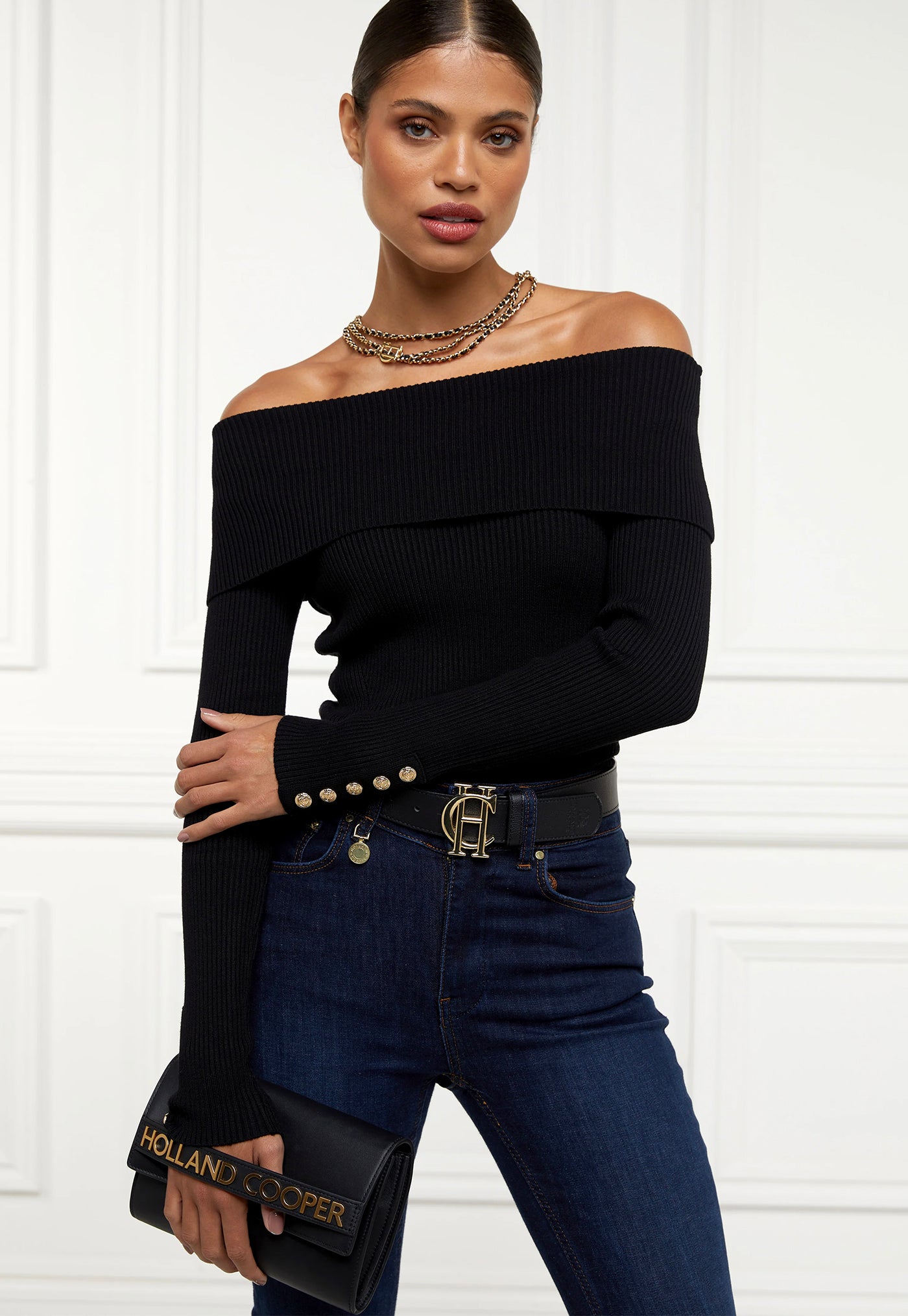 Abbot Clutch Bag - Black