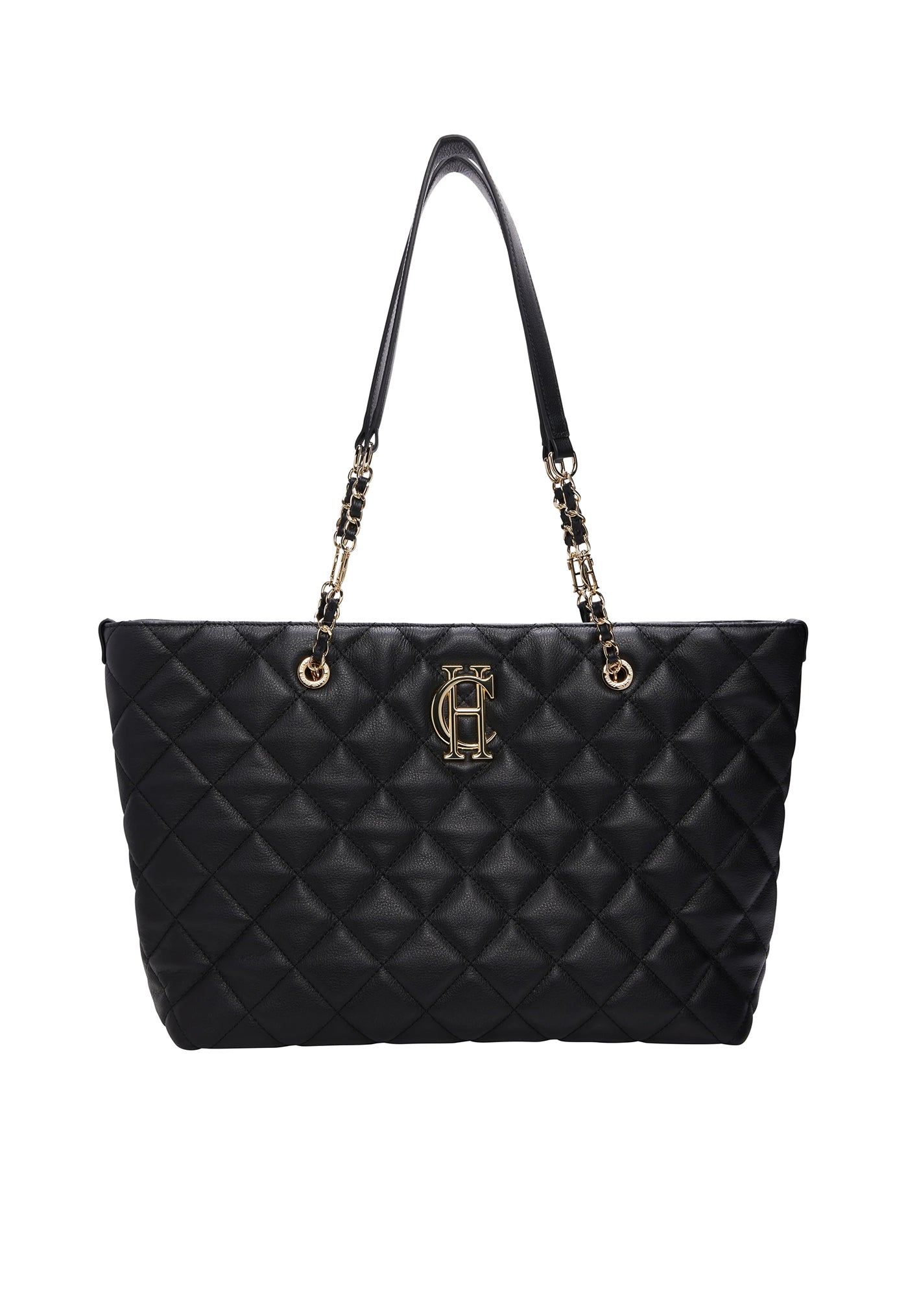 Soho Quilted Tote - Black