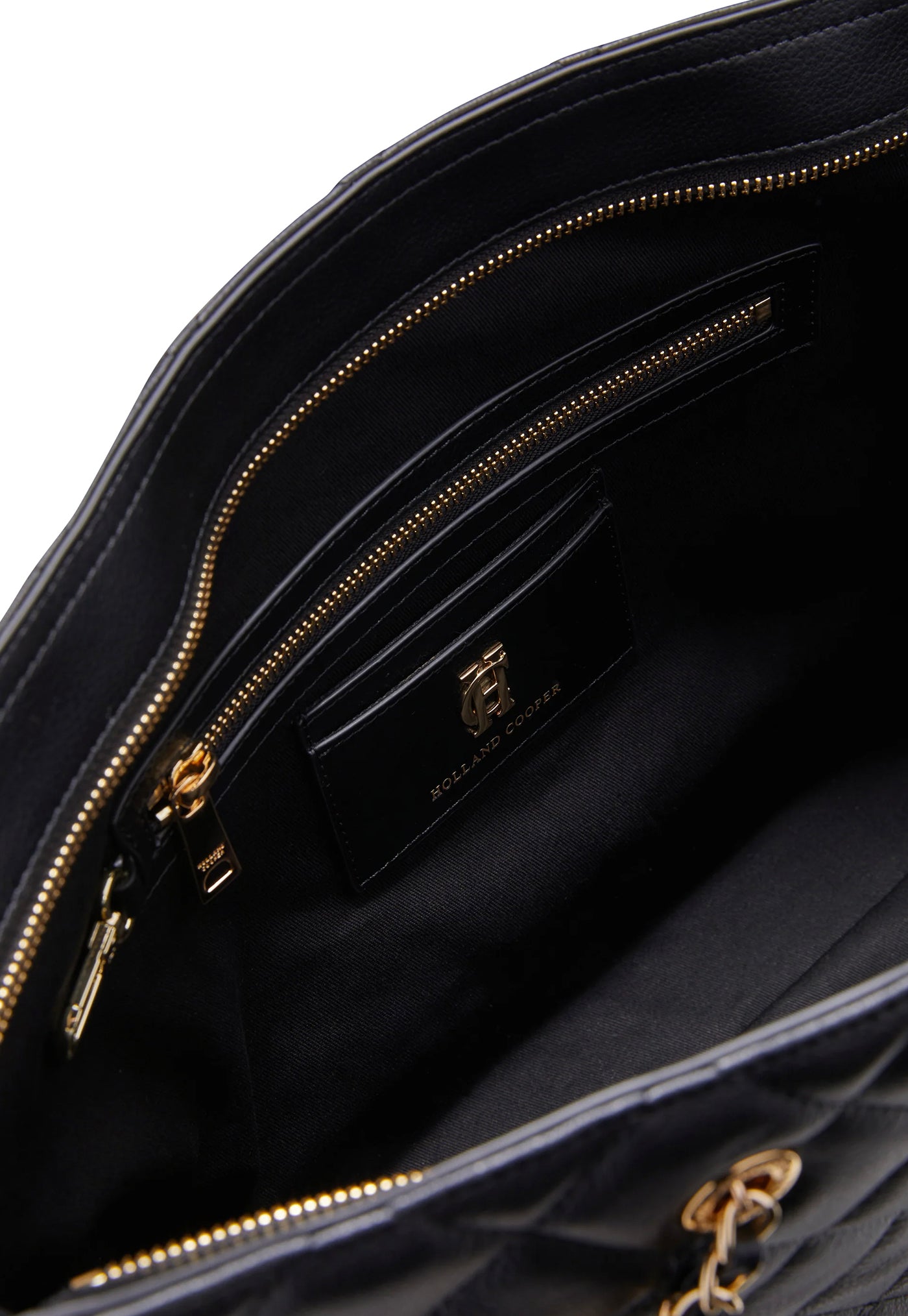 Soho Quilted Tote - Black