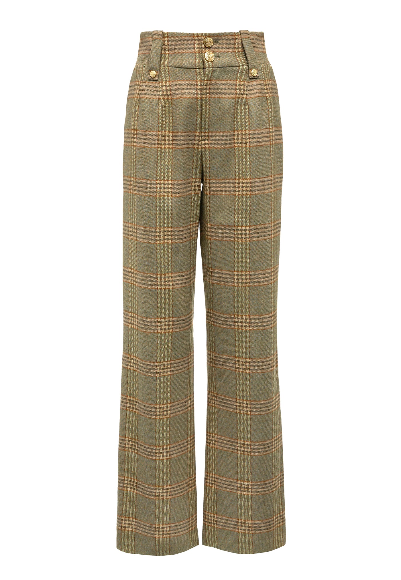 High Waisted Straight Trouser - Leveret