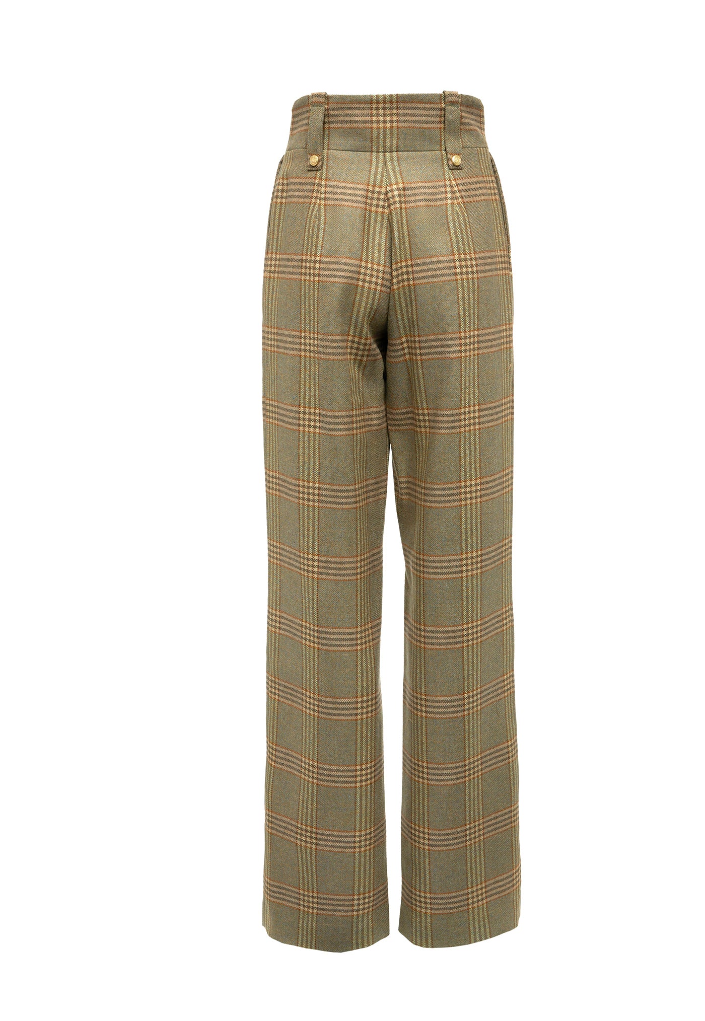 High Waisted Straight Trouser - Leveret