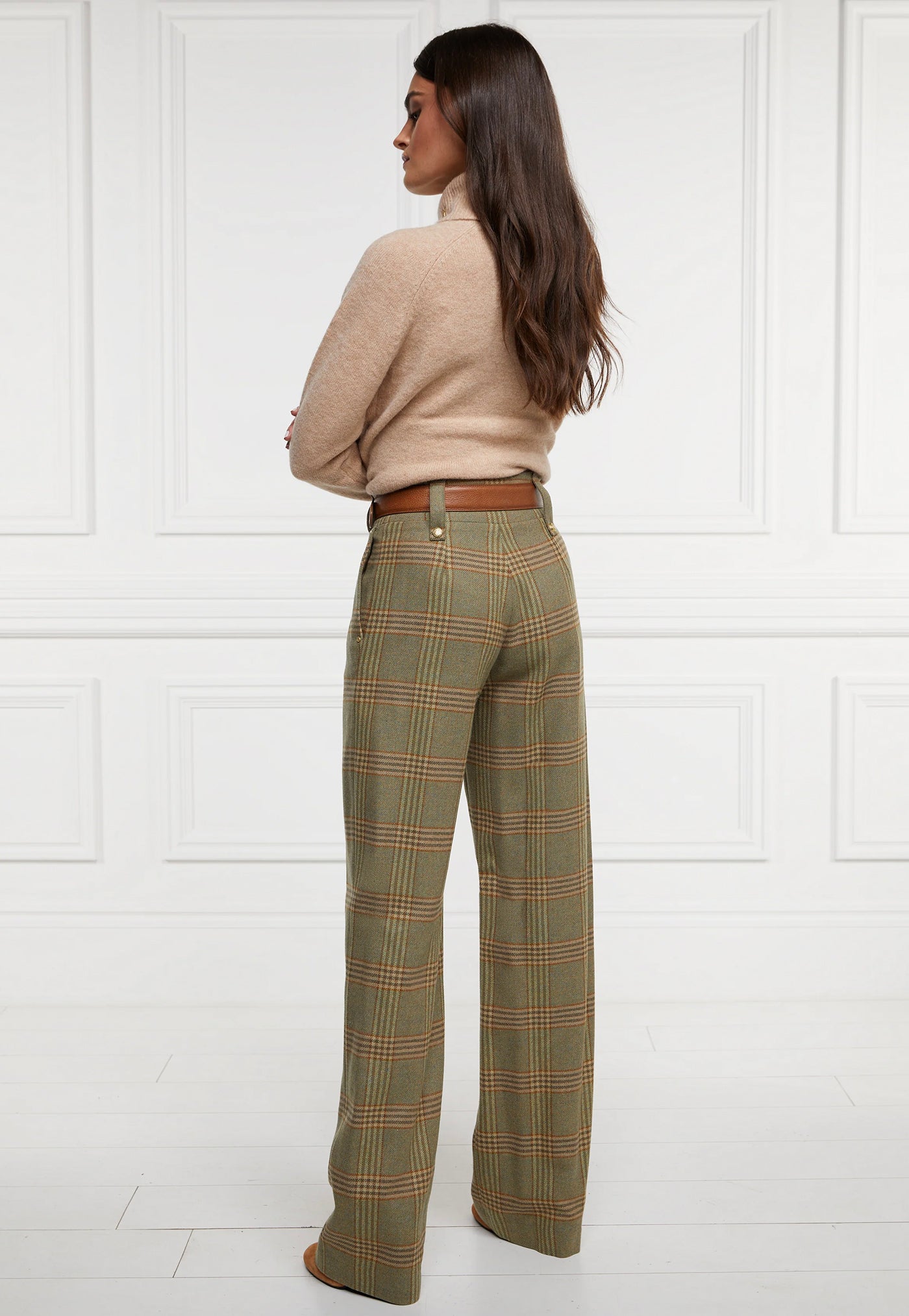High Waisted Straight Trouser - Leveret