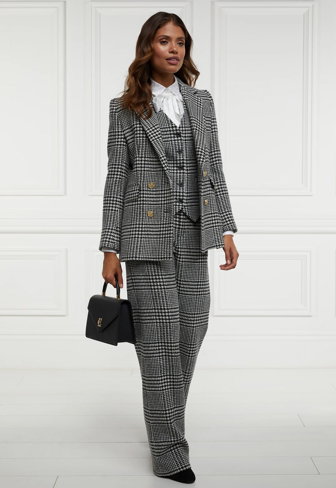 Hampton Waistcoat - Large Scale Prince of Wales Mono