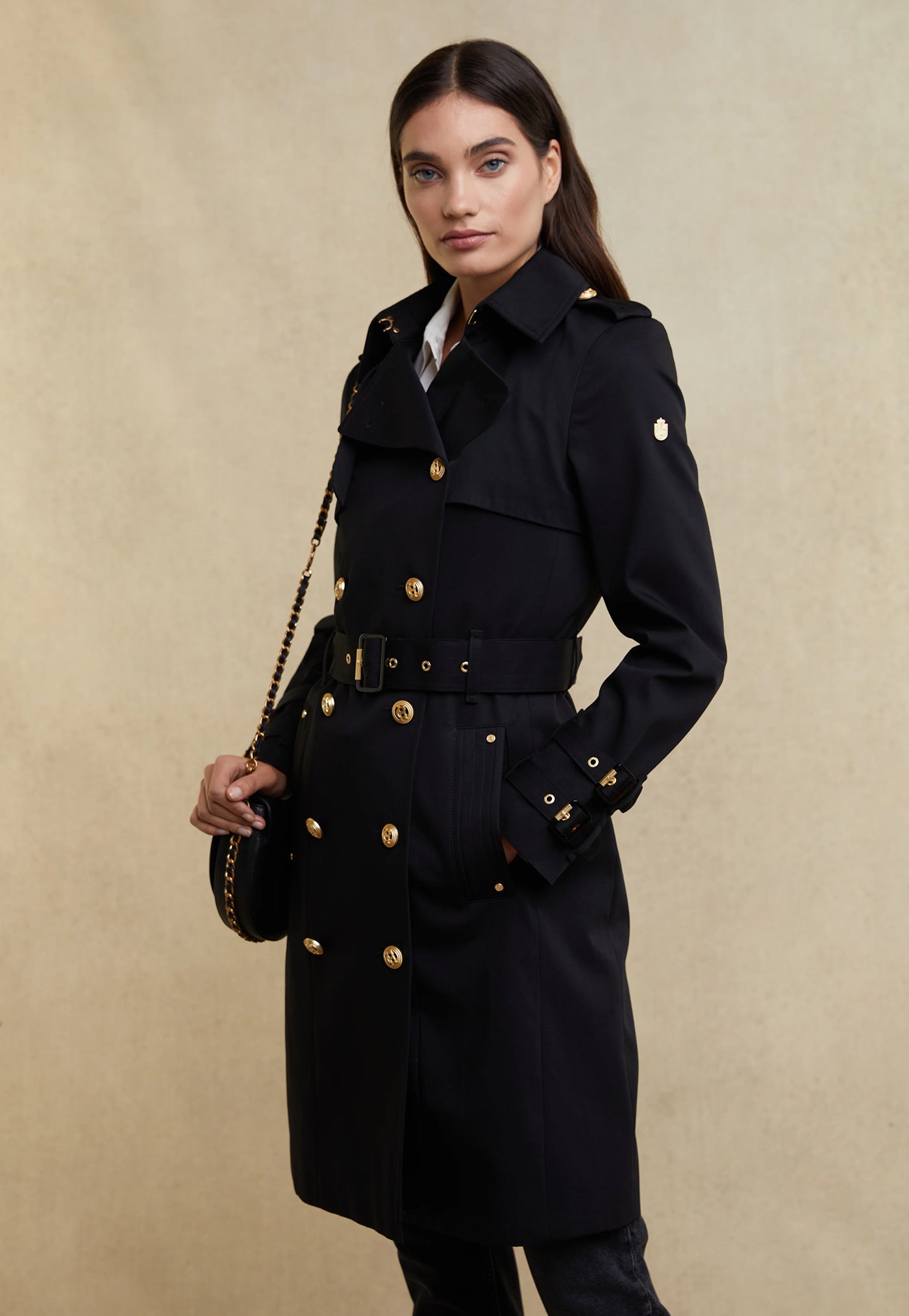 Gatcombe Trench Coat - Black