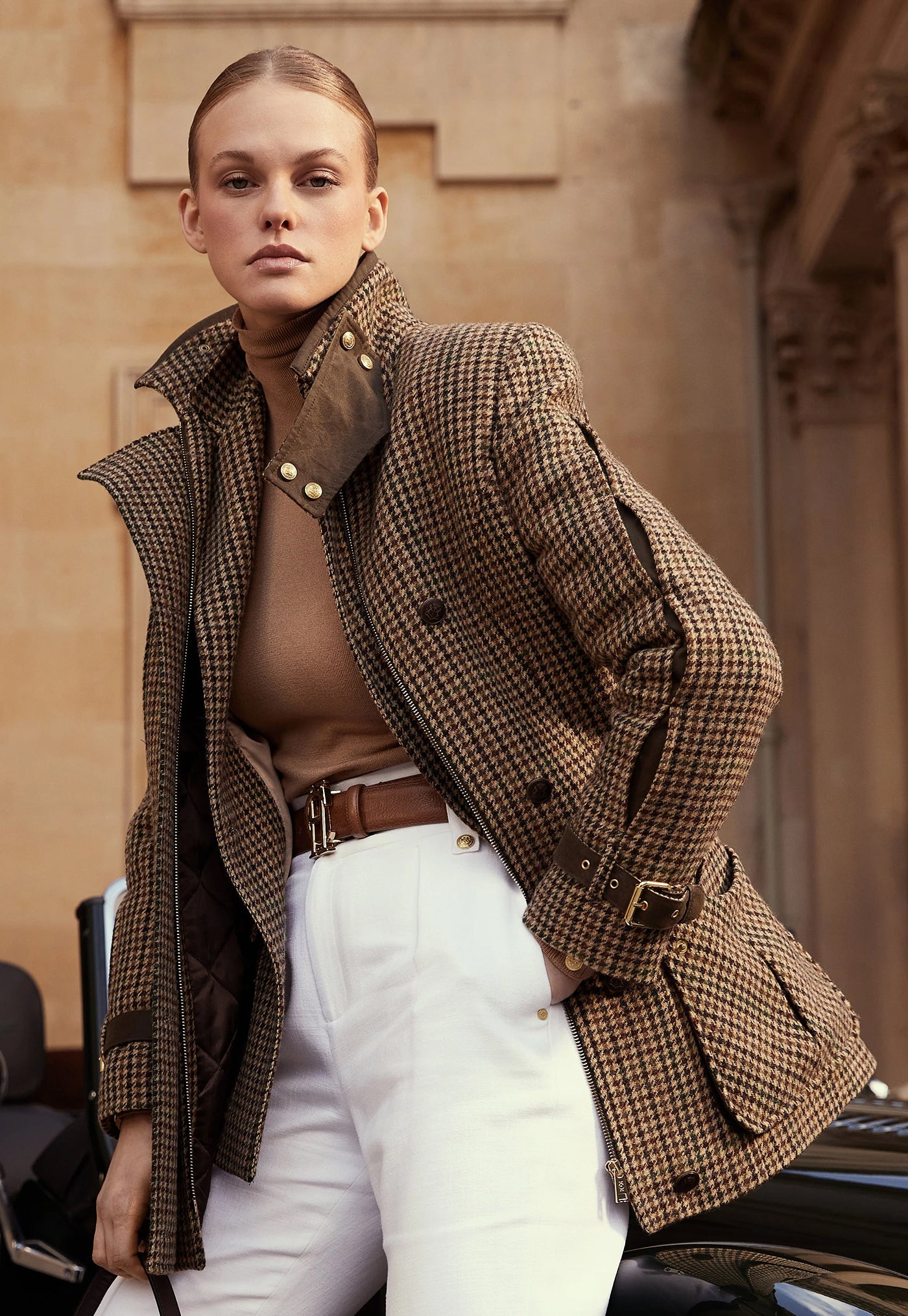 Balmoral Field Coat - Hailes Green Tweed