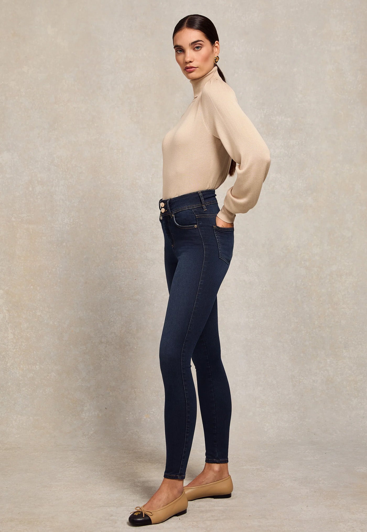 Contour Skinny Jean - Deep Indigo