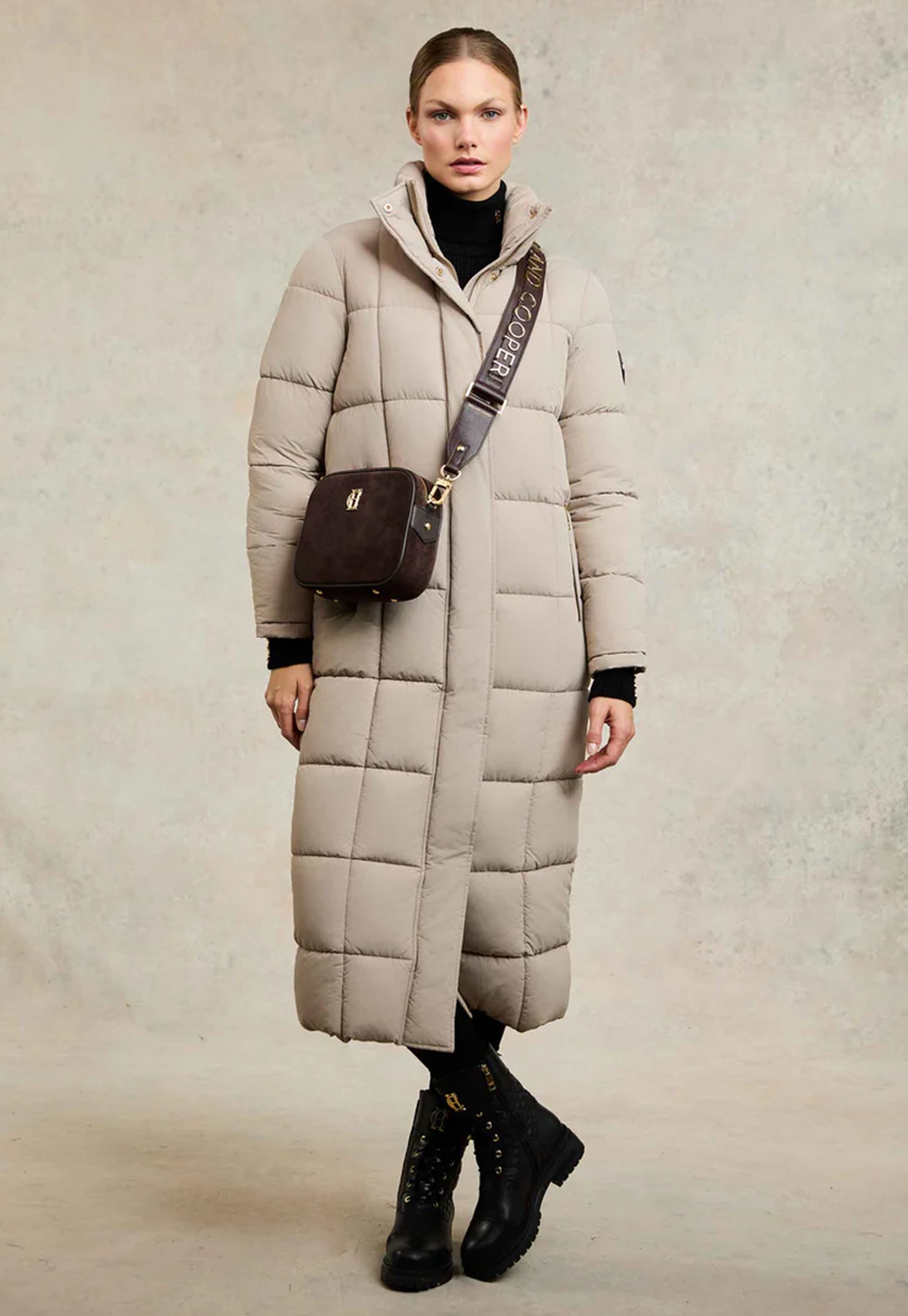 Carrington Longline Coat - Stone