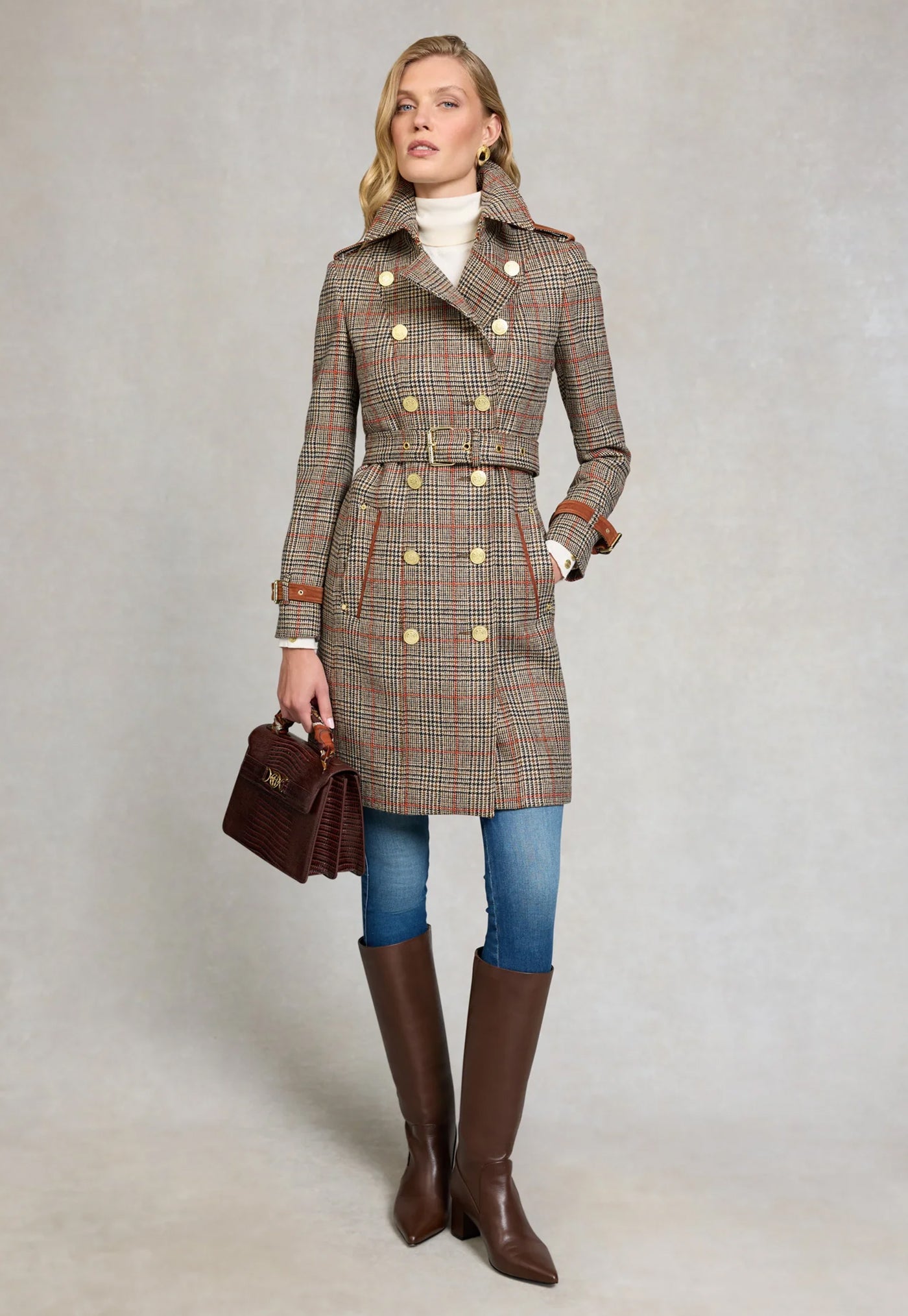 Marlborough Trench Coat - Orange Windsor