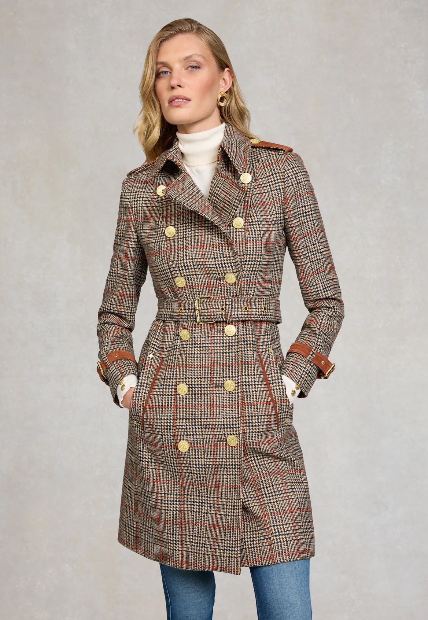 Marlborough Trench Coat - Orange Windsor