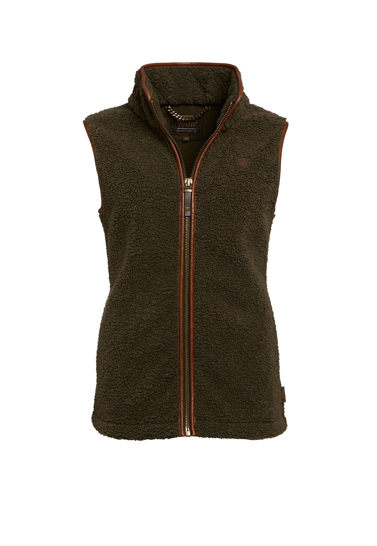 Country Fleece Gilet - Khaki Borg