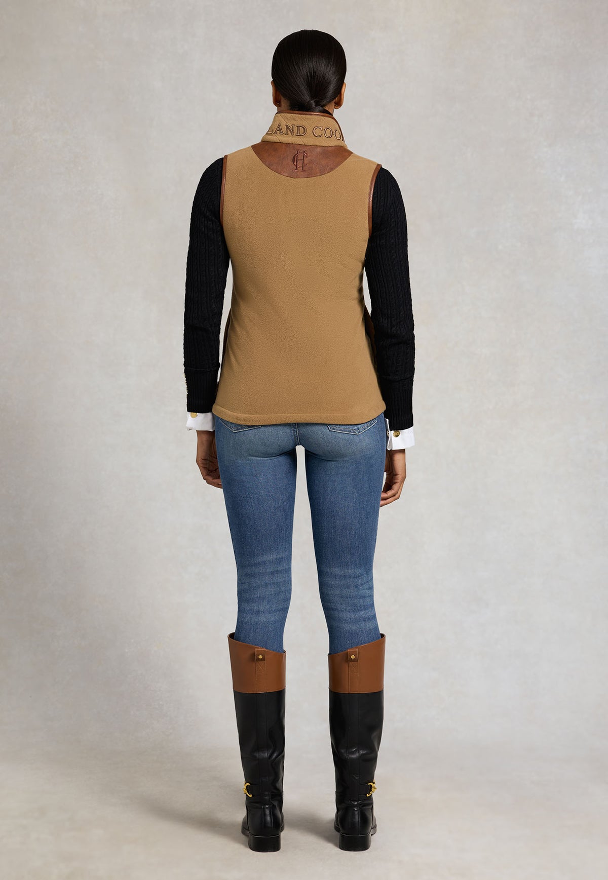 Country Fleece Gilet - Coffee