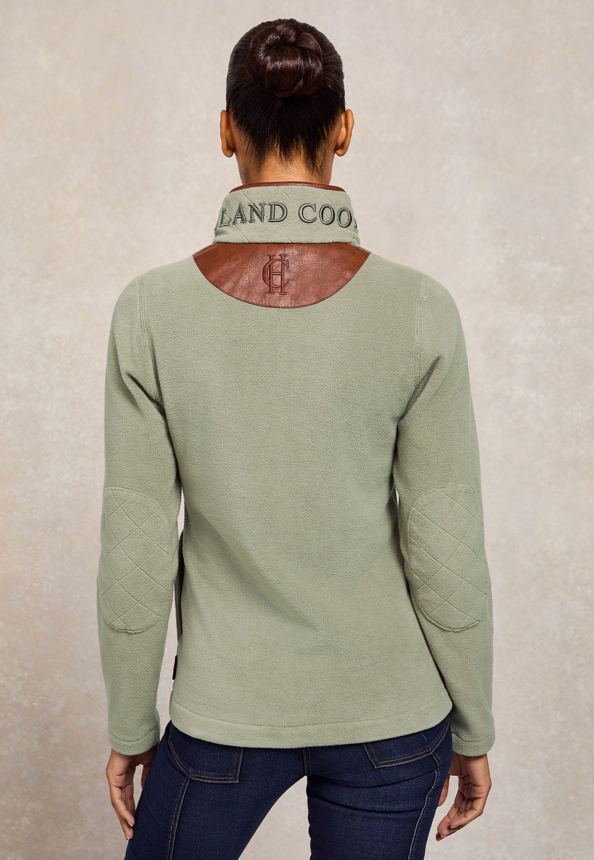 Country Fleece Quarter Zip - Sage