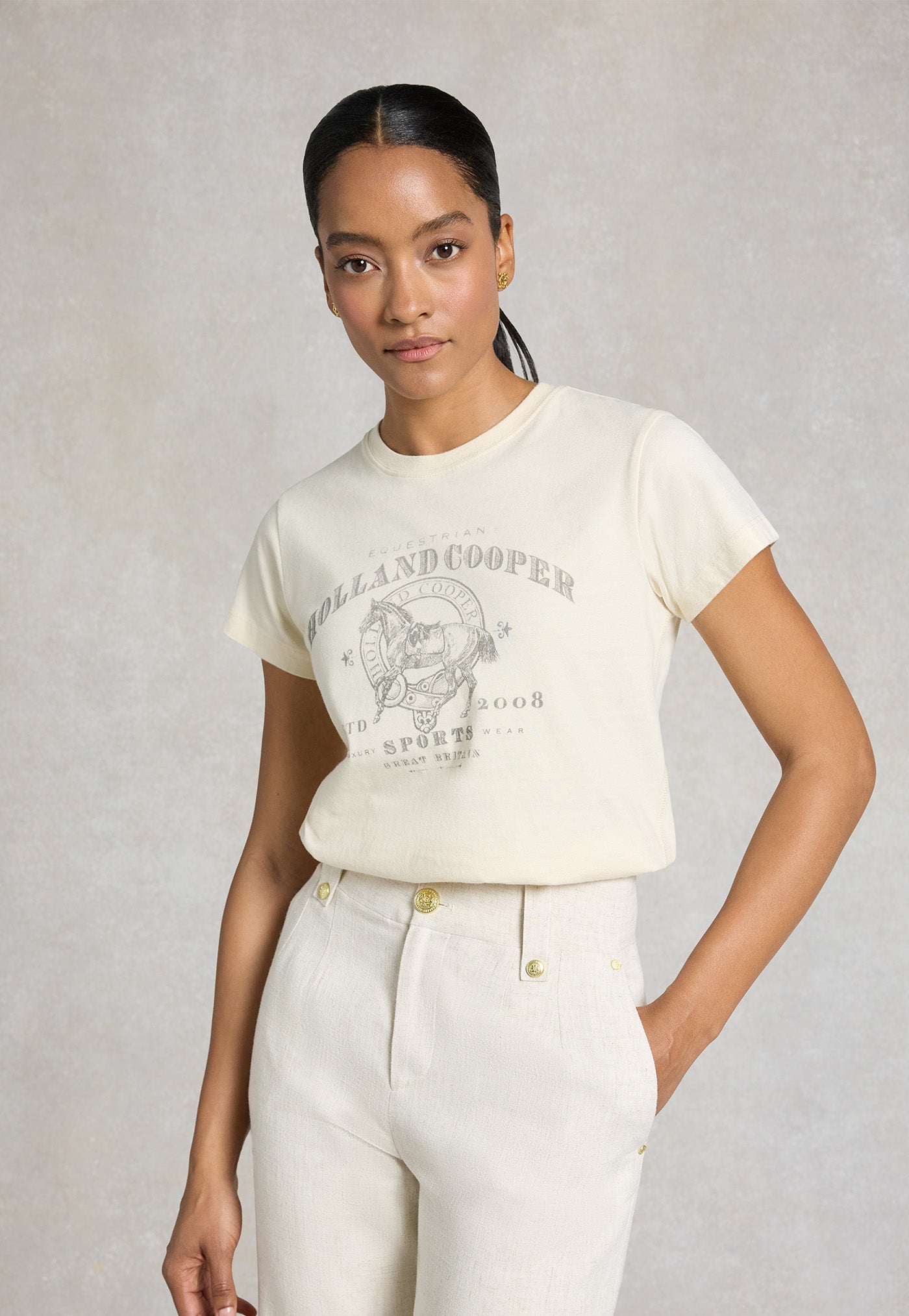 Ivy League Tee - Ecru