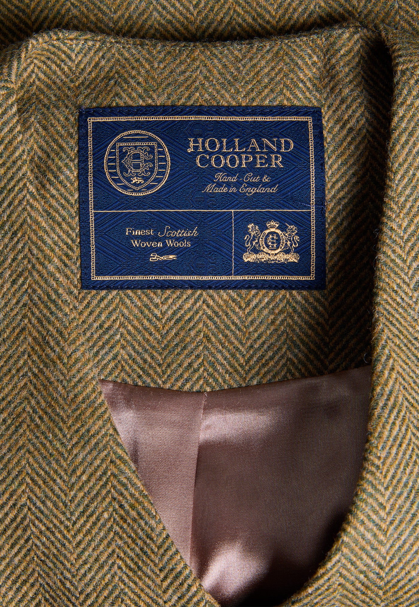 Kensington Waistcoat - Moss Herringbone
