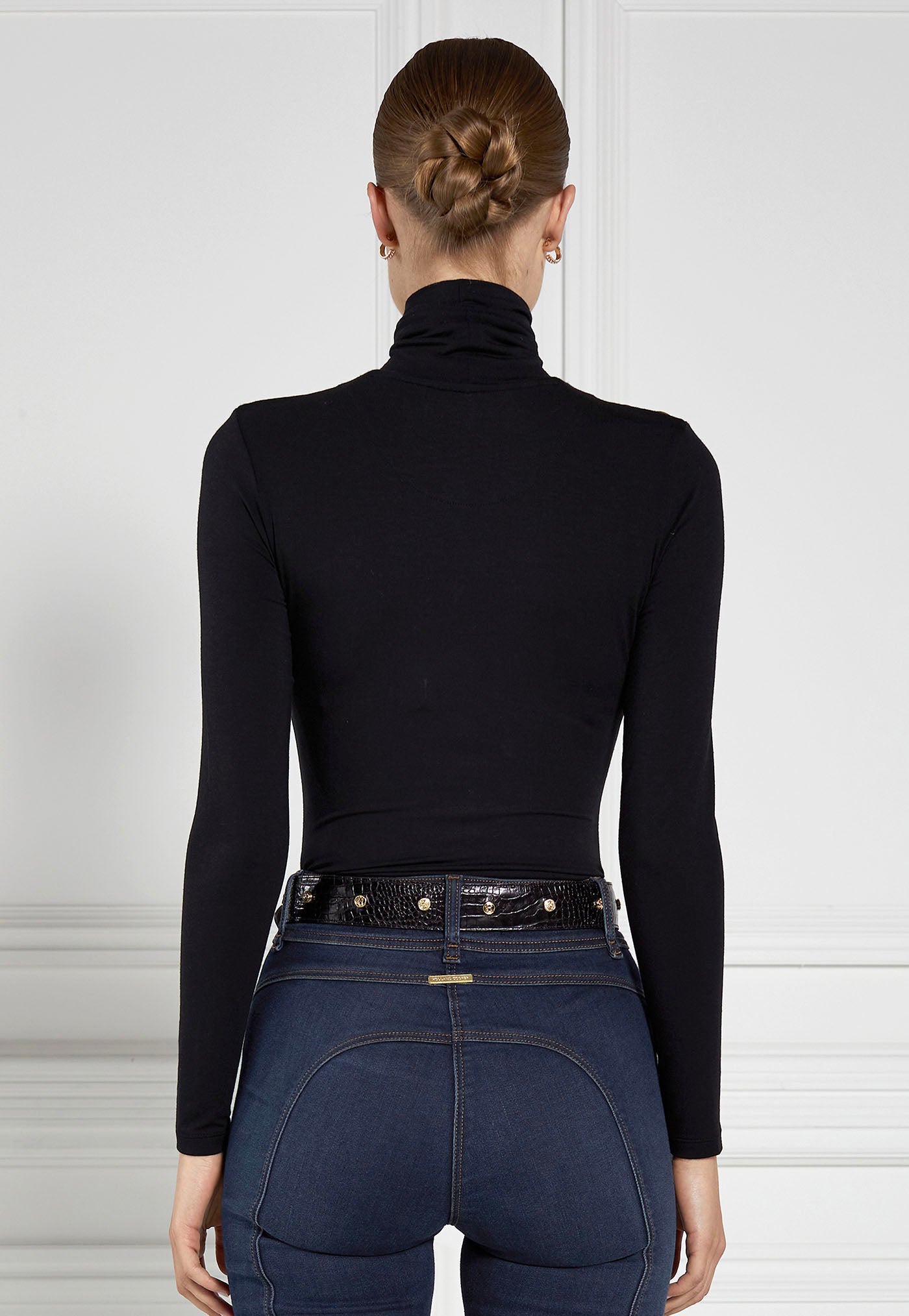 Long Sleeve Roll Neck - Black sold by Angel Divine