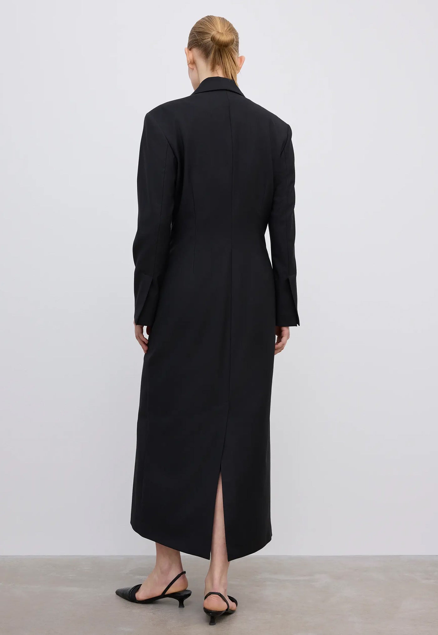Long Tailored Blazer - Black