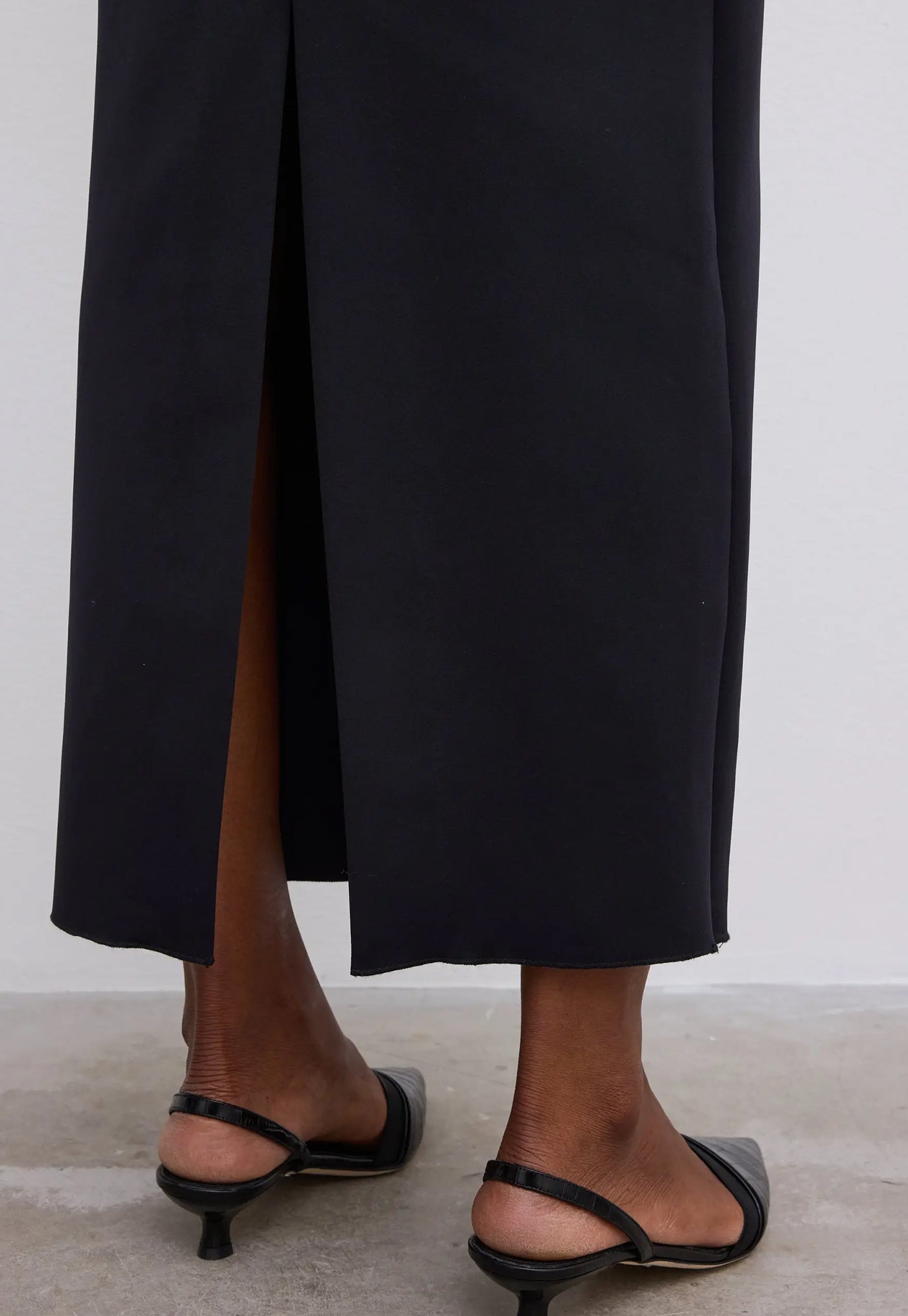 Stretch Jersey Skirt - Black