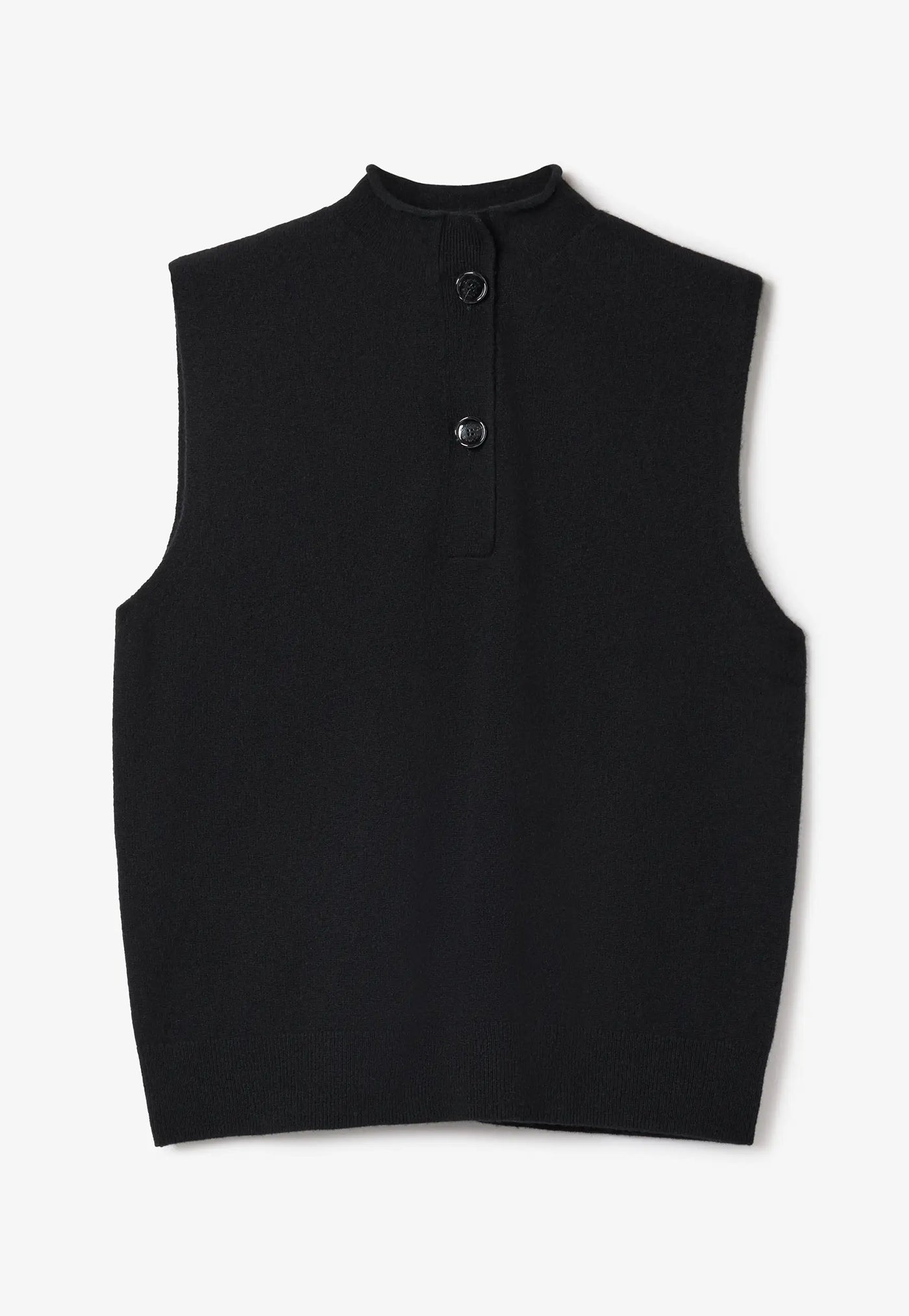 Sleeveless Knit Top - Black