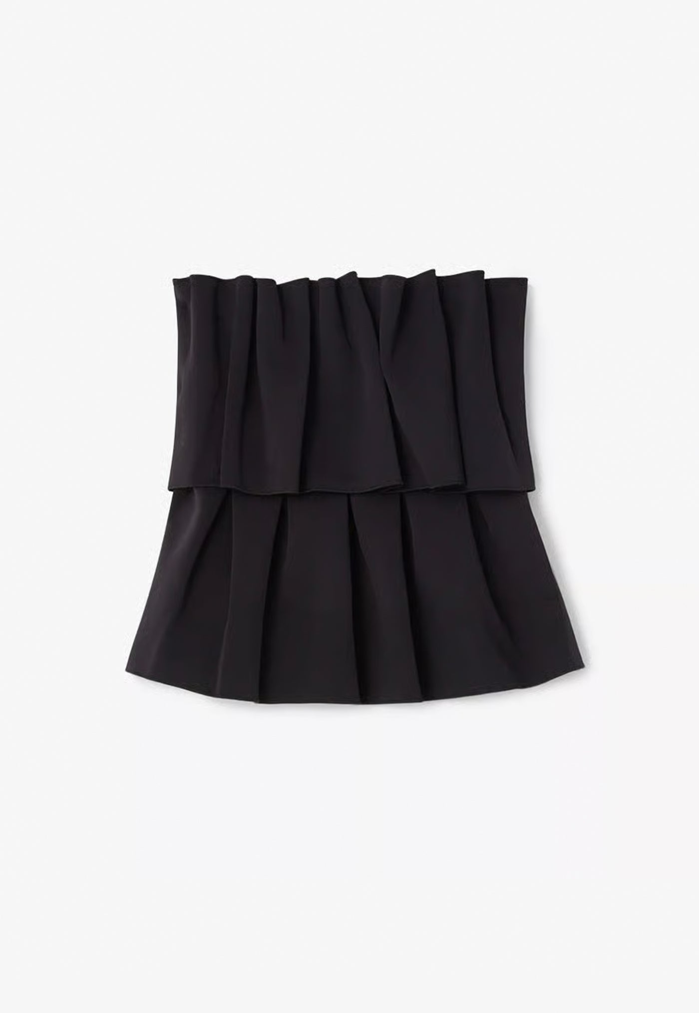Sculpted Tube Top - Black