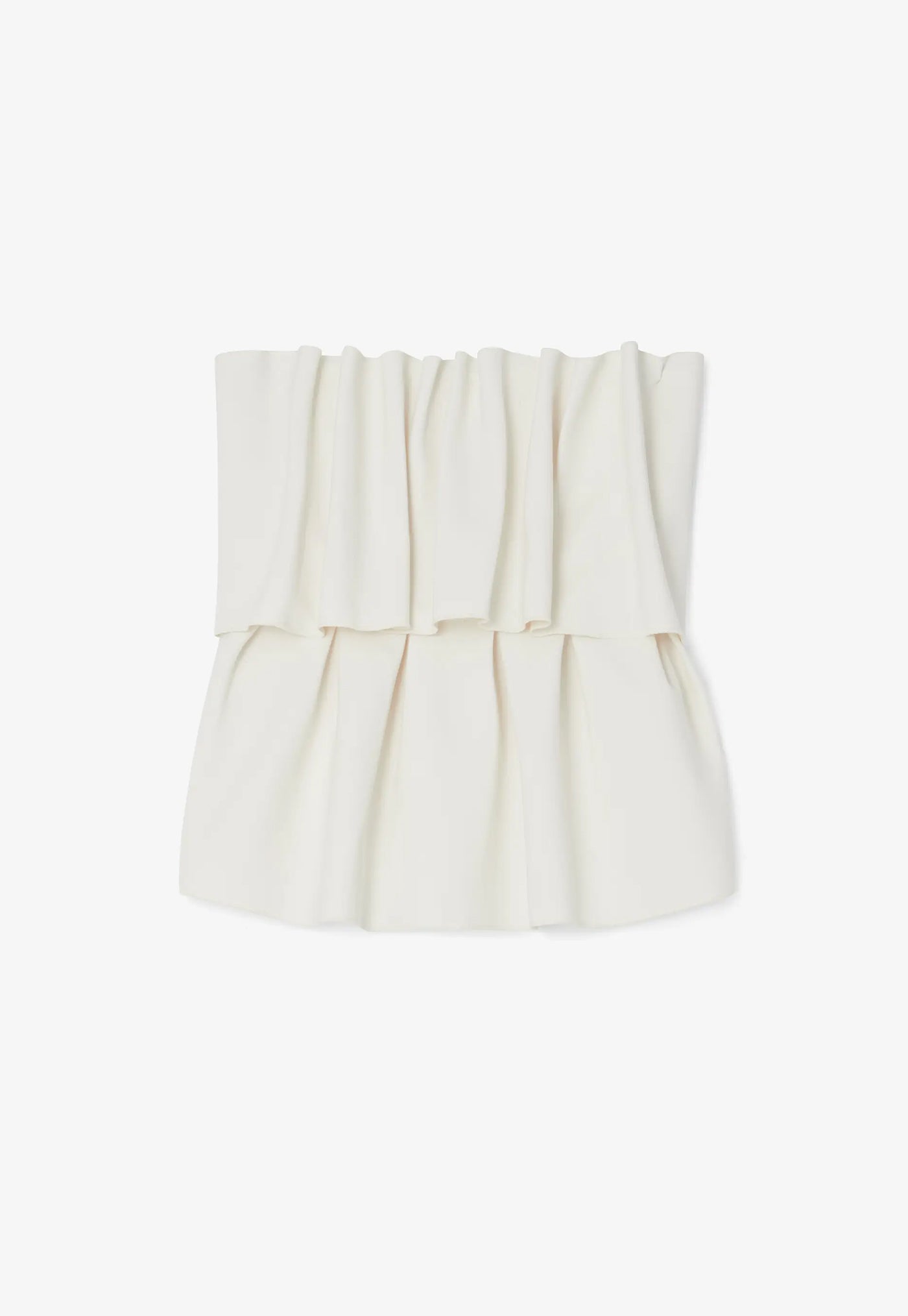 Sculpted Tube Top - White