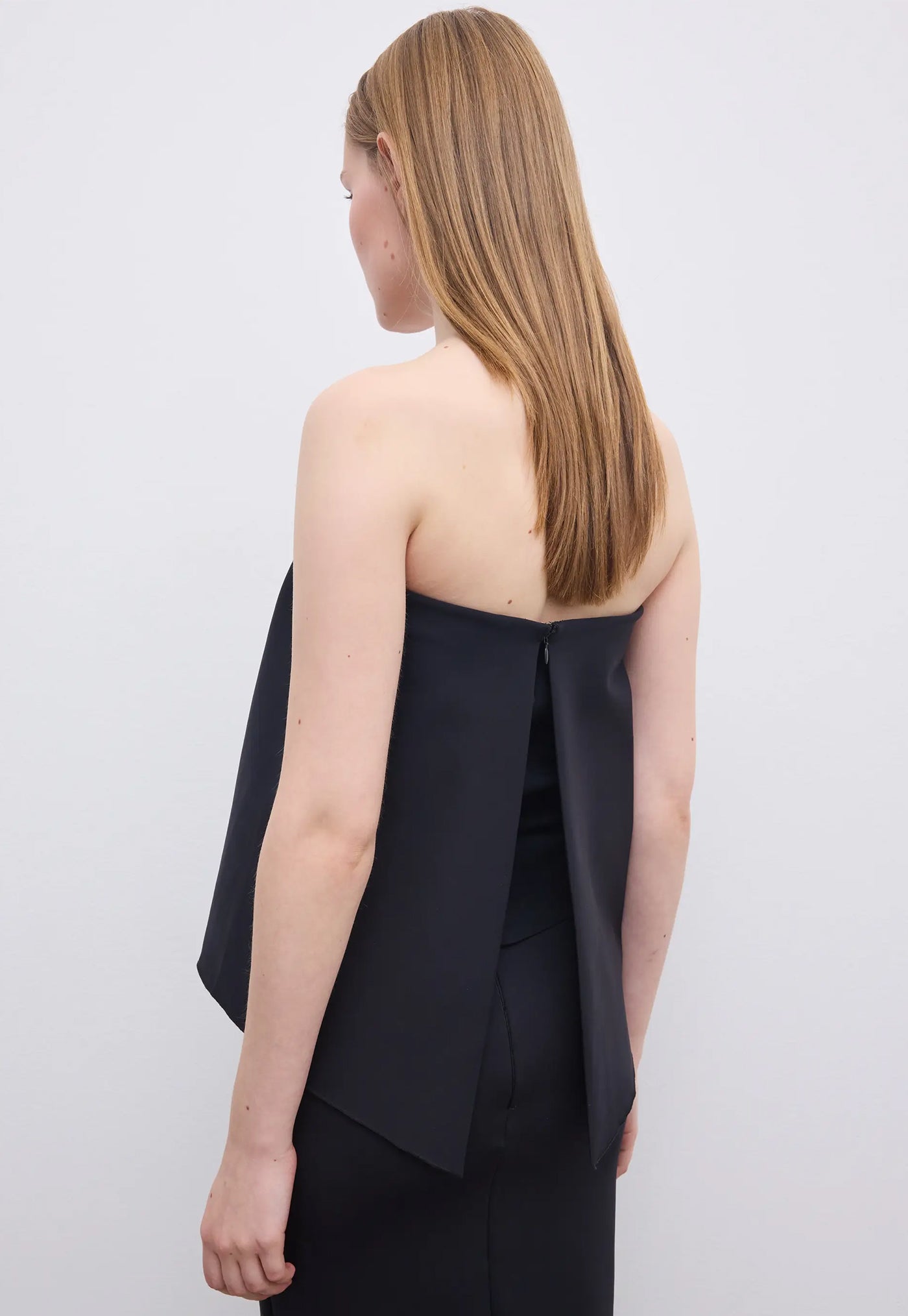 Rouched Tube Top - Black