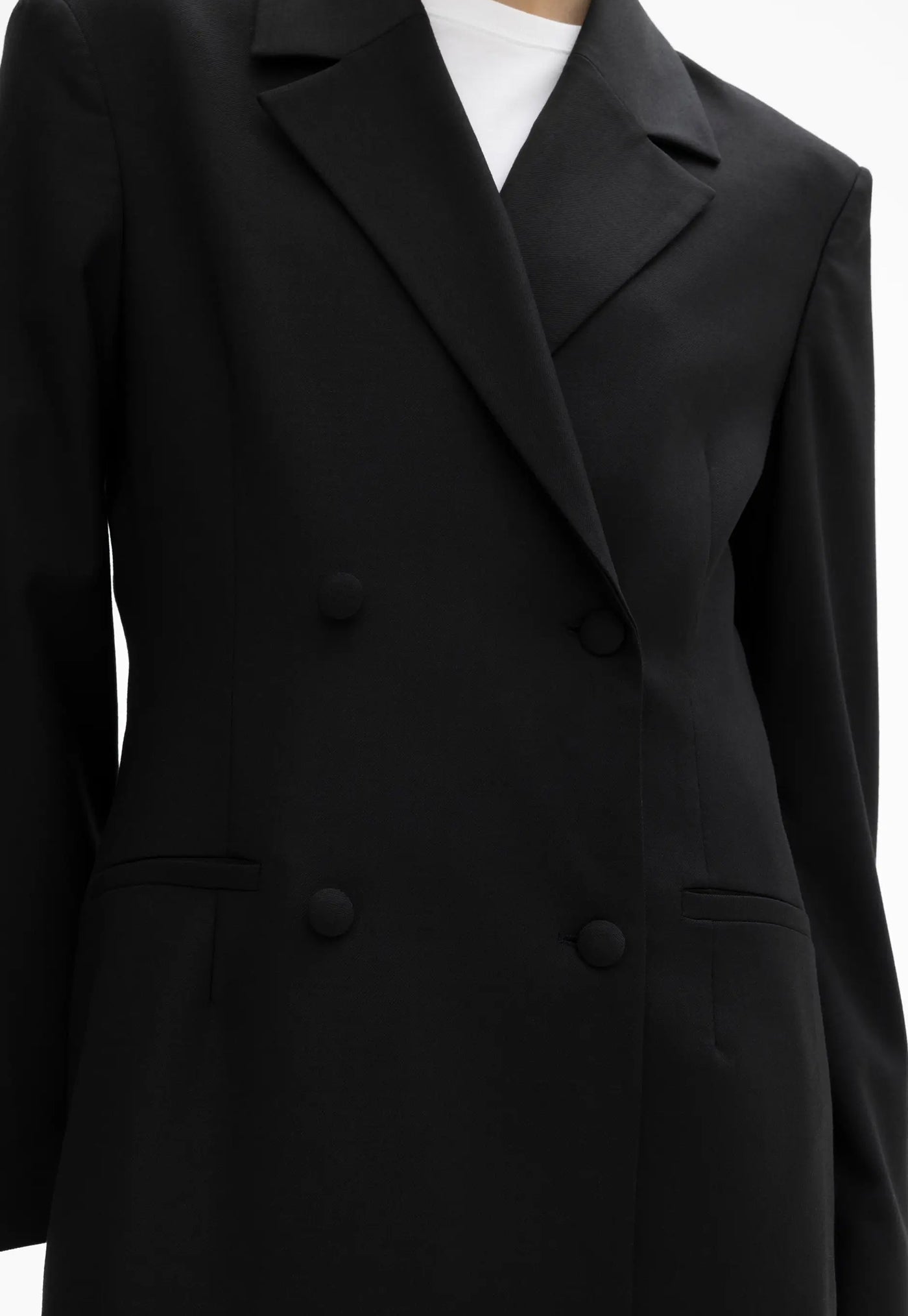 Long Tailored Blazer - Black