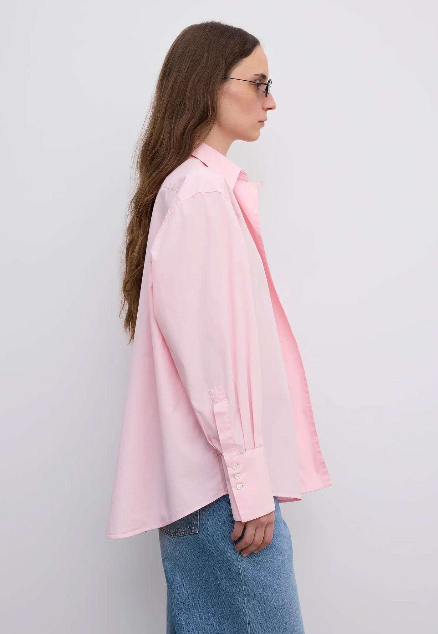 Asymmetric Shirt - Dusty Pink