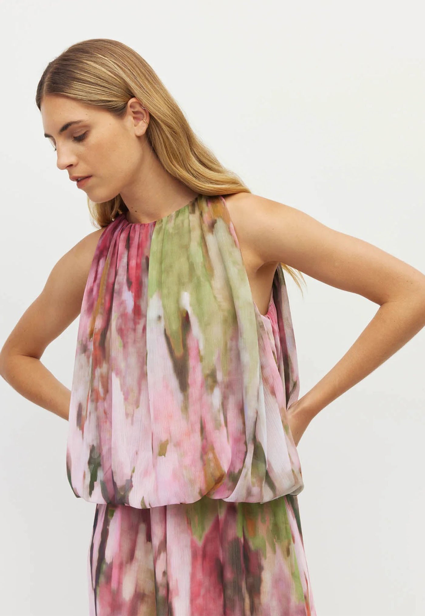 Aria Dress - Rose Ripple
