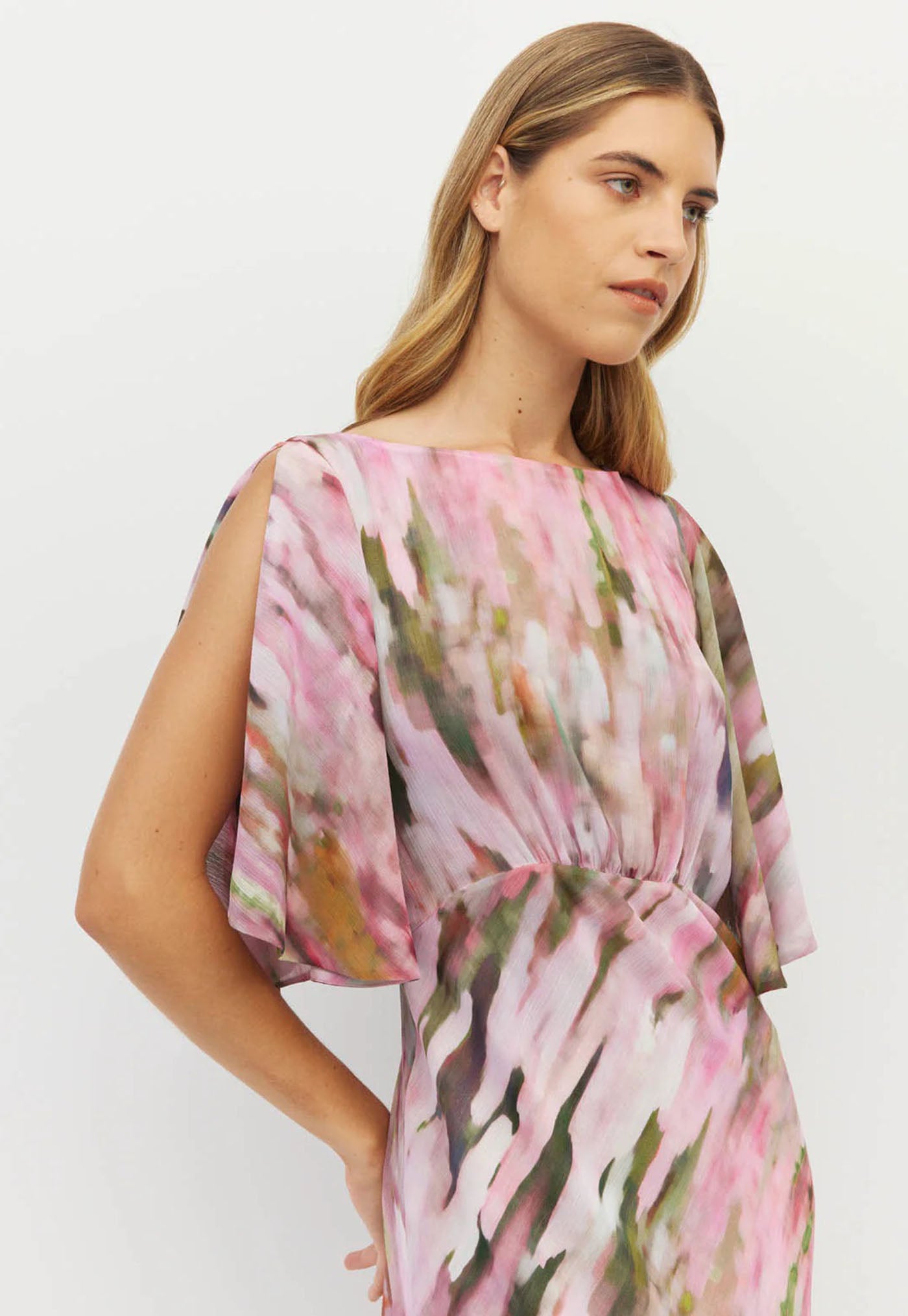 Dahlia Dress - Rose Ripple