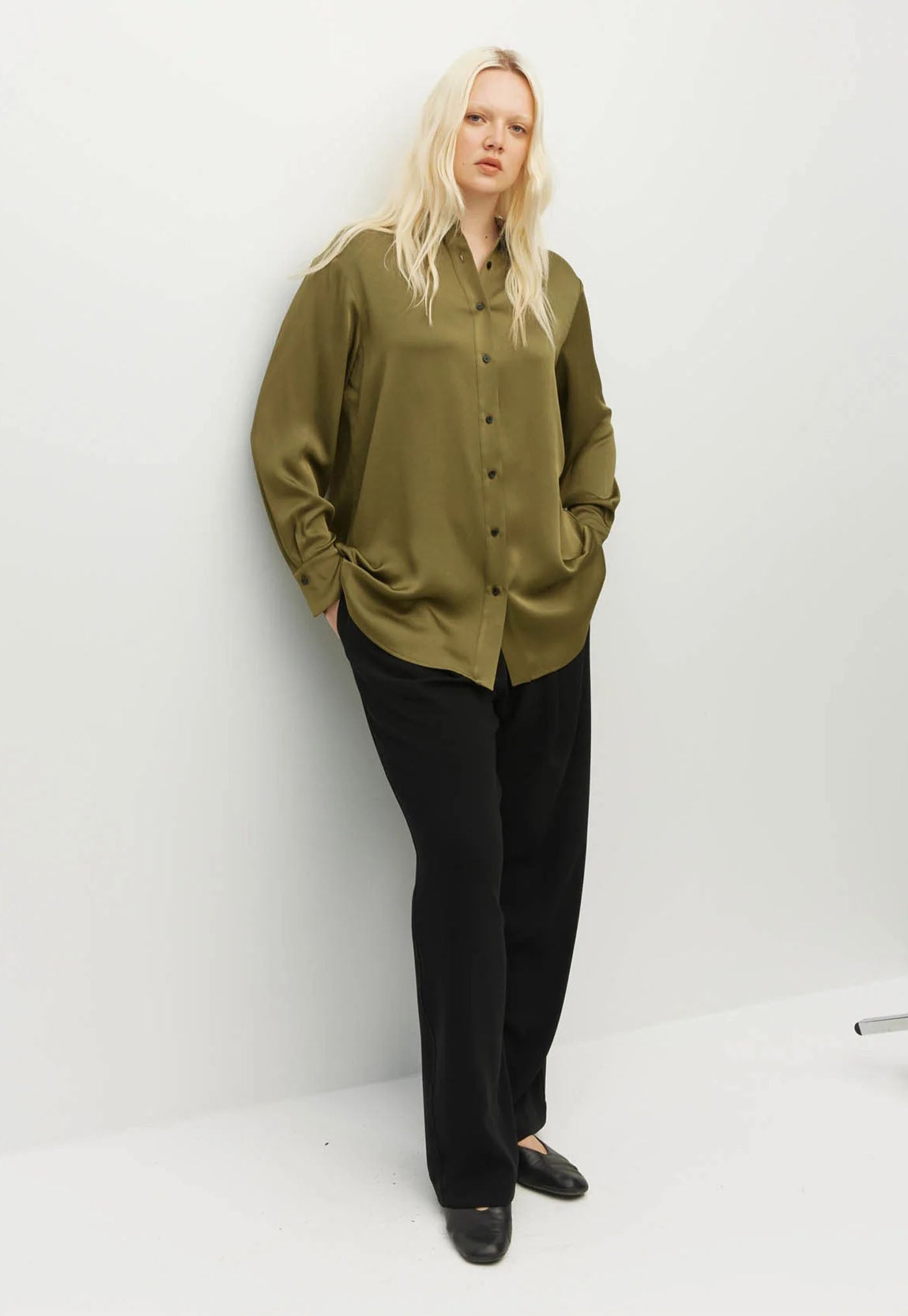 Elina Shirt - Sicilian Olive