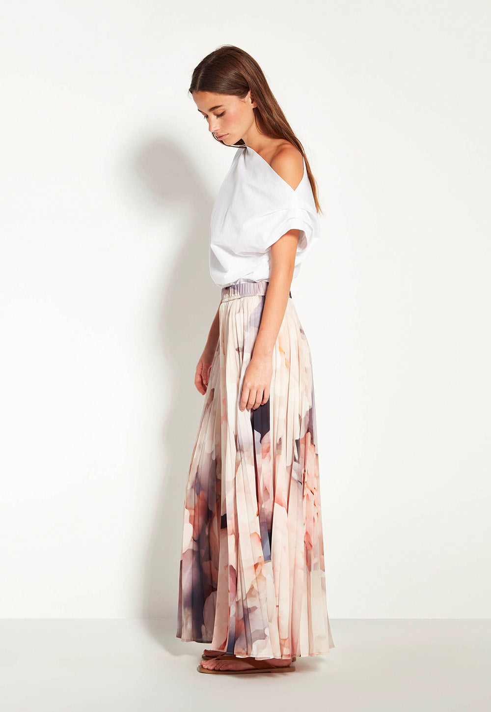 Evelyn Pleat Skirt - Bouquet