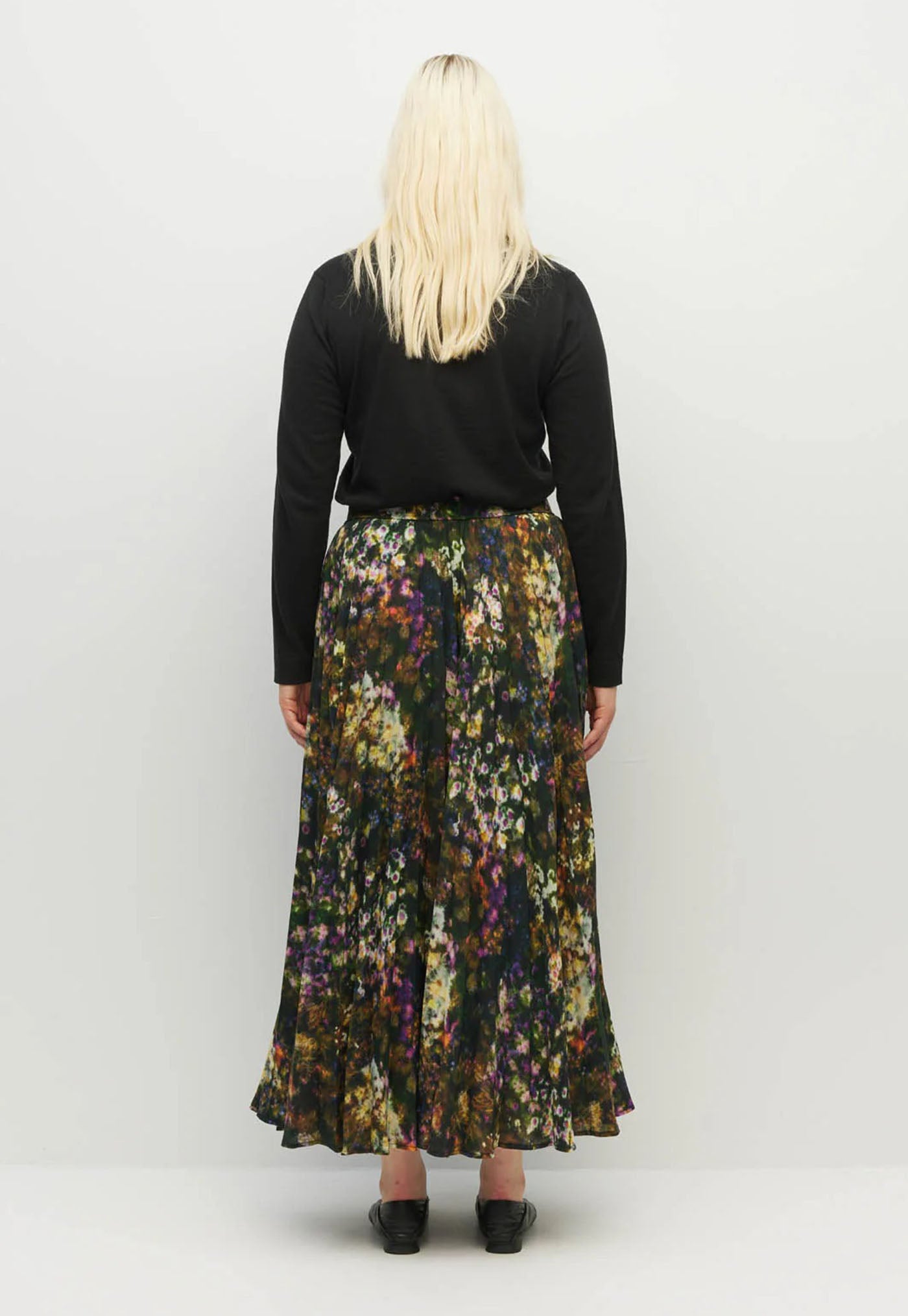 Evelyn Pleat Skirt - Firefly Floral
