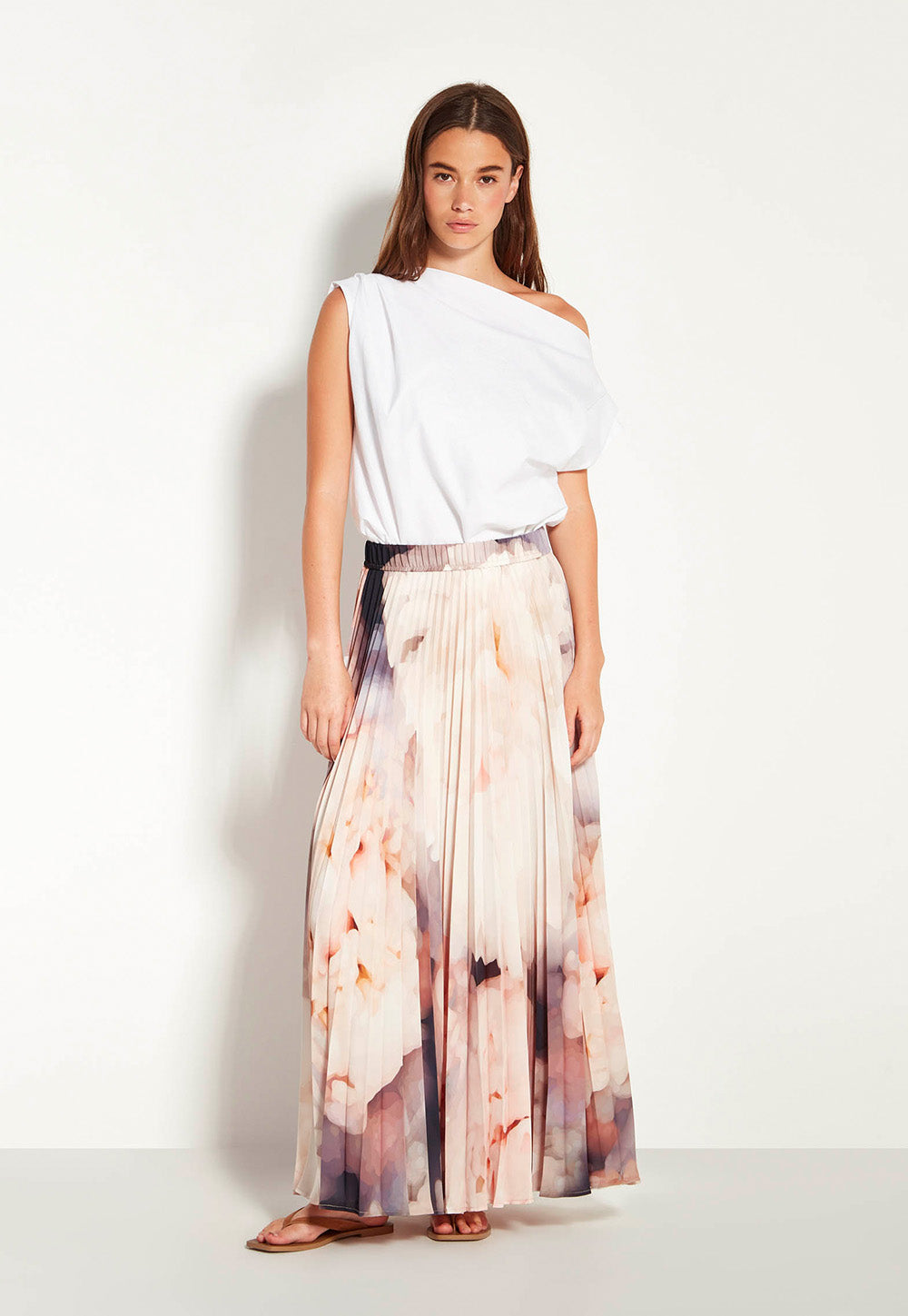 Evelyn Pleat Skirt - Bouquet