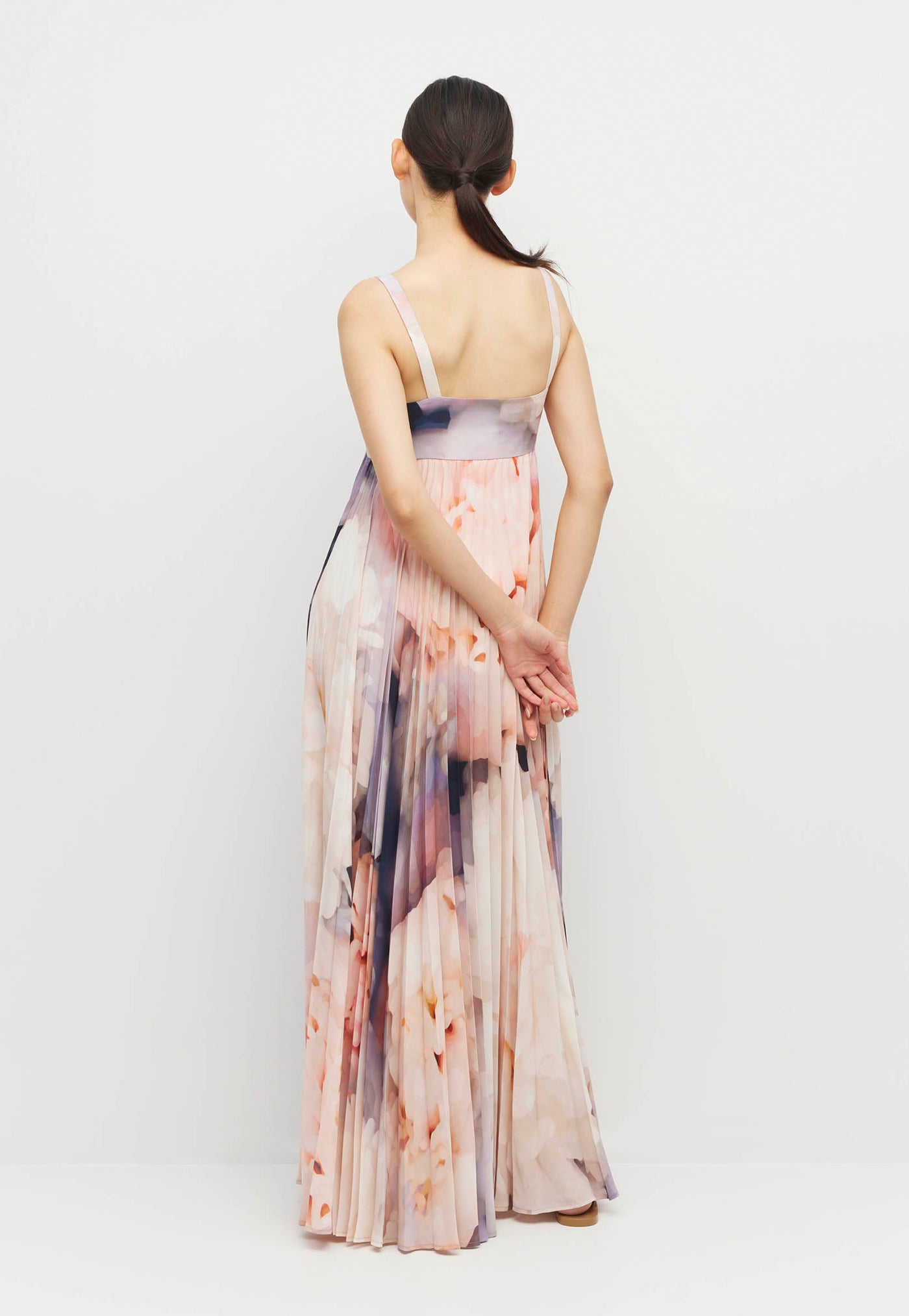 Isabella Pleat Dress - Bouquet