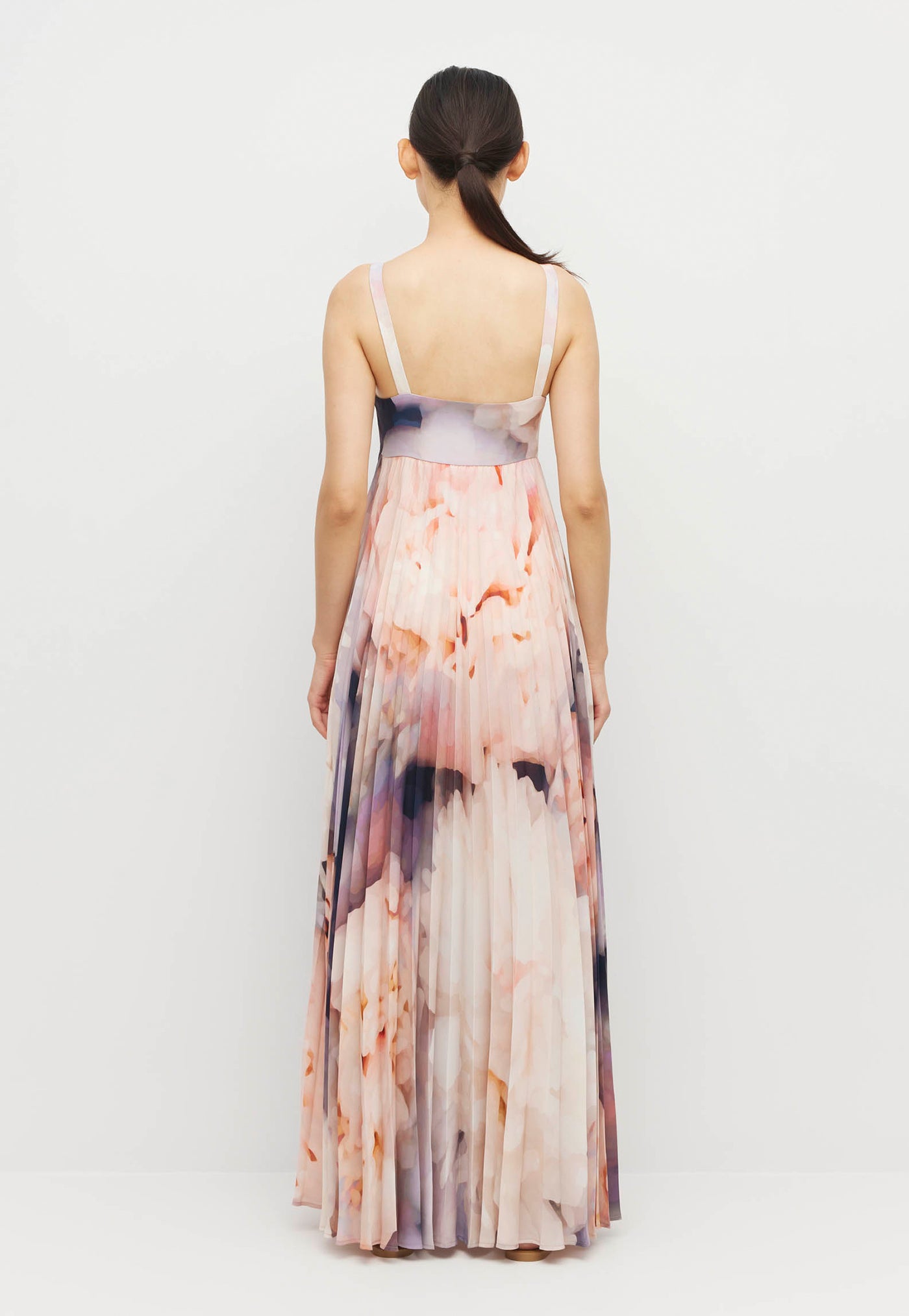 Isabella Pleat Dress - Bouquet