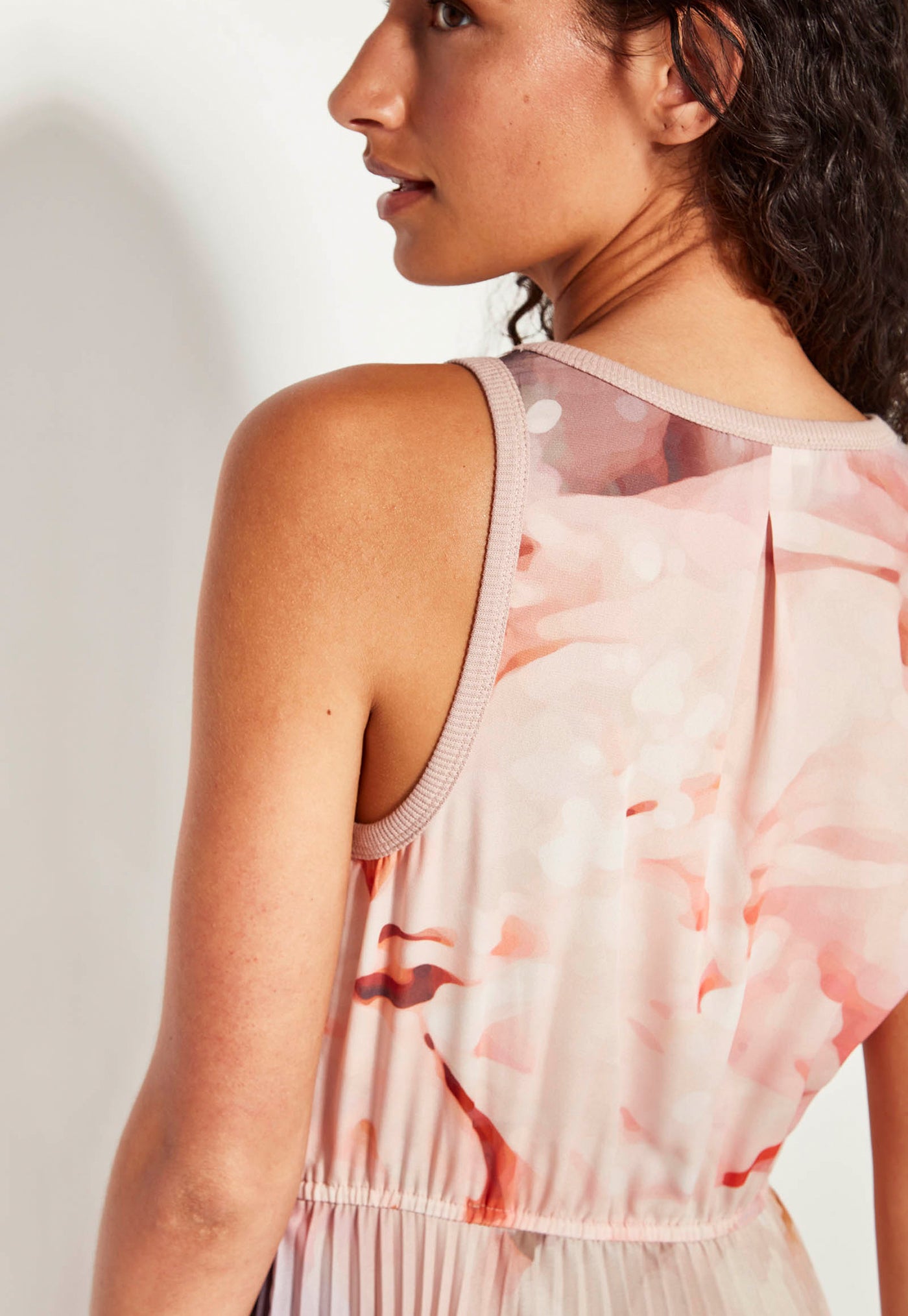 Lillian Pleat Dress - Bouquet
