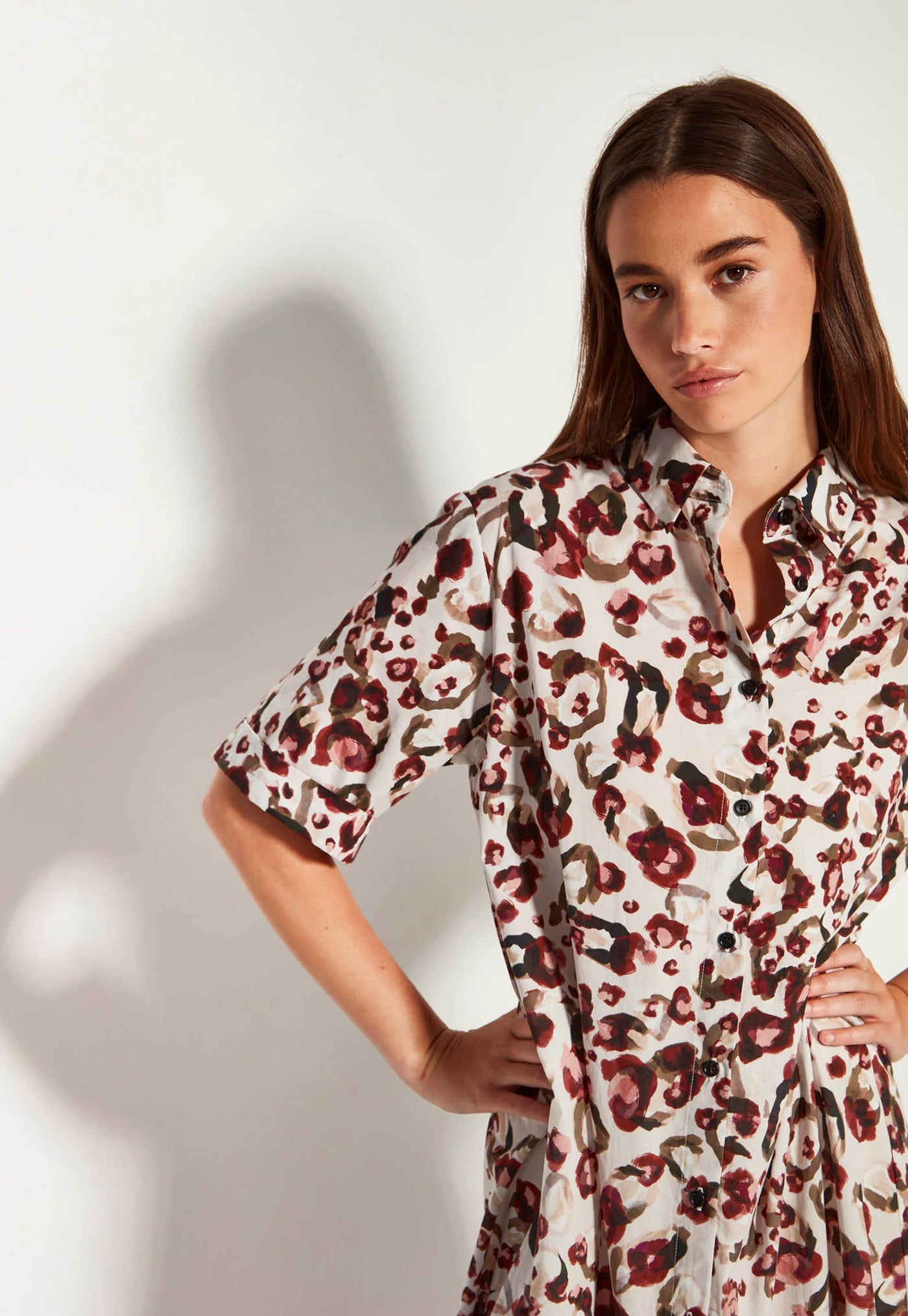 Isle Shirt Dress - Savanna