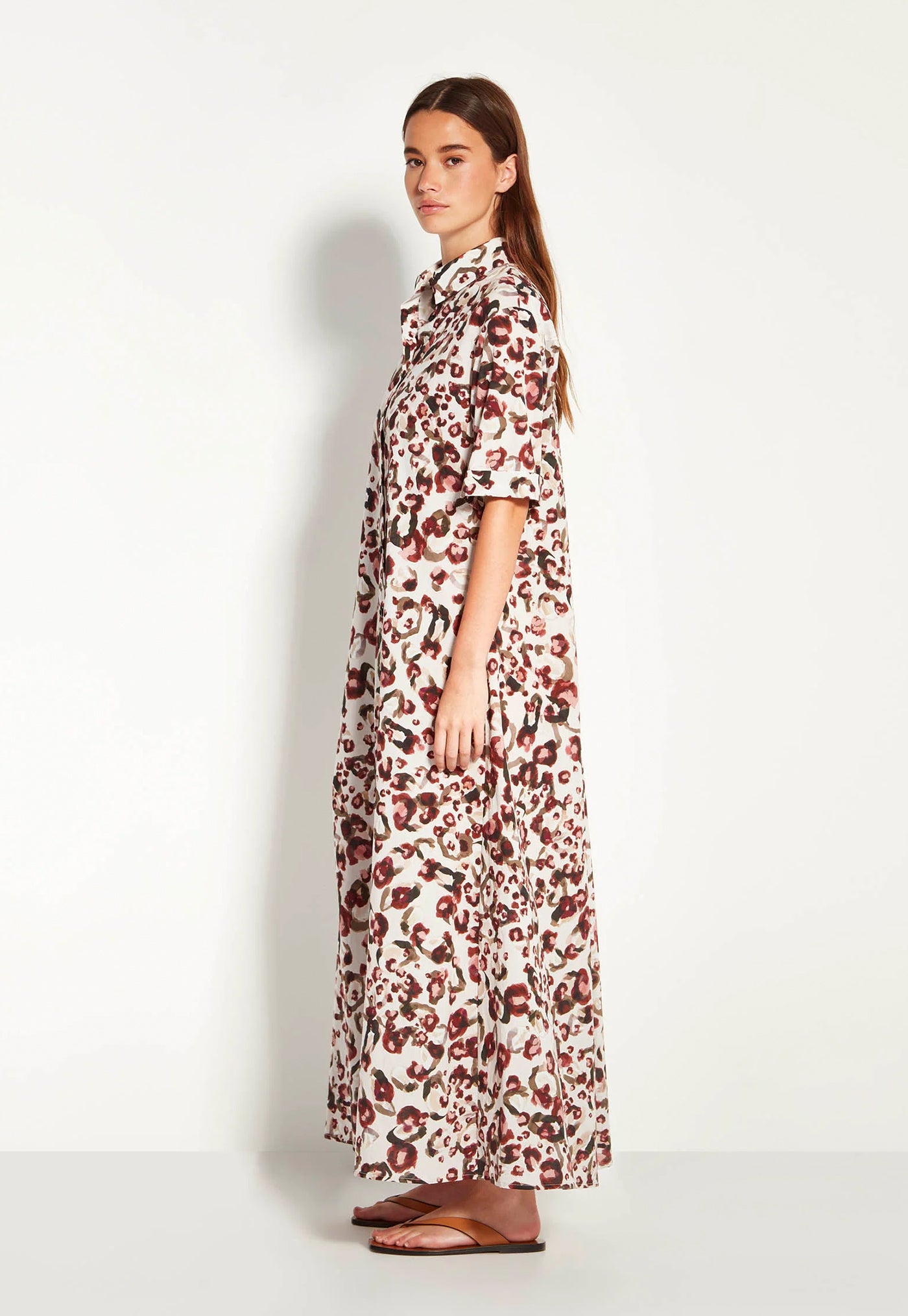 Isle Shirt Dress - Savanna