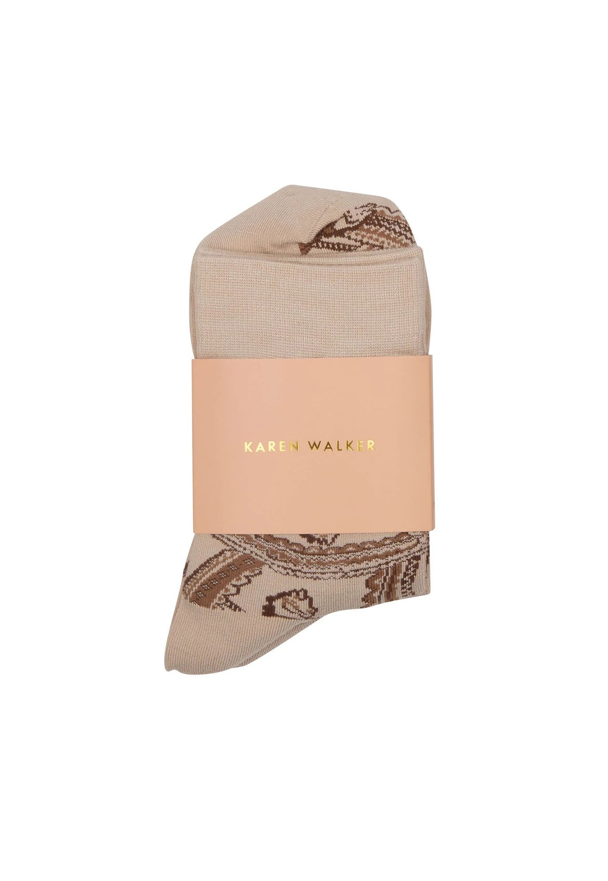 Carousel Socks 2 Pack Cream - Multi