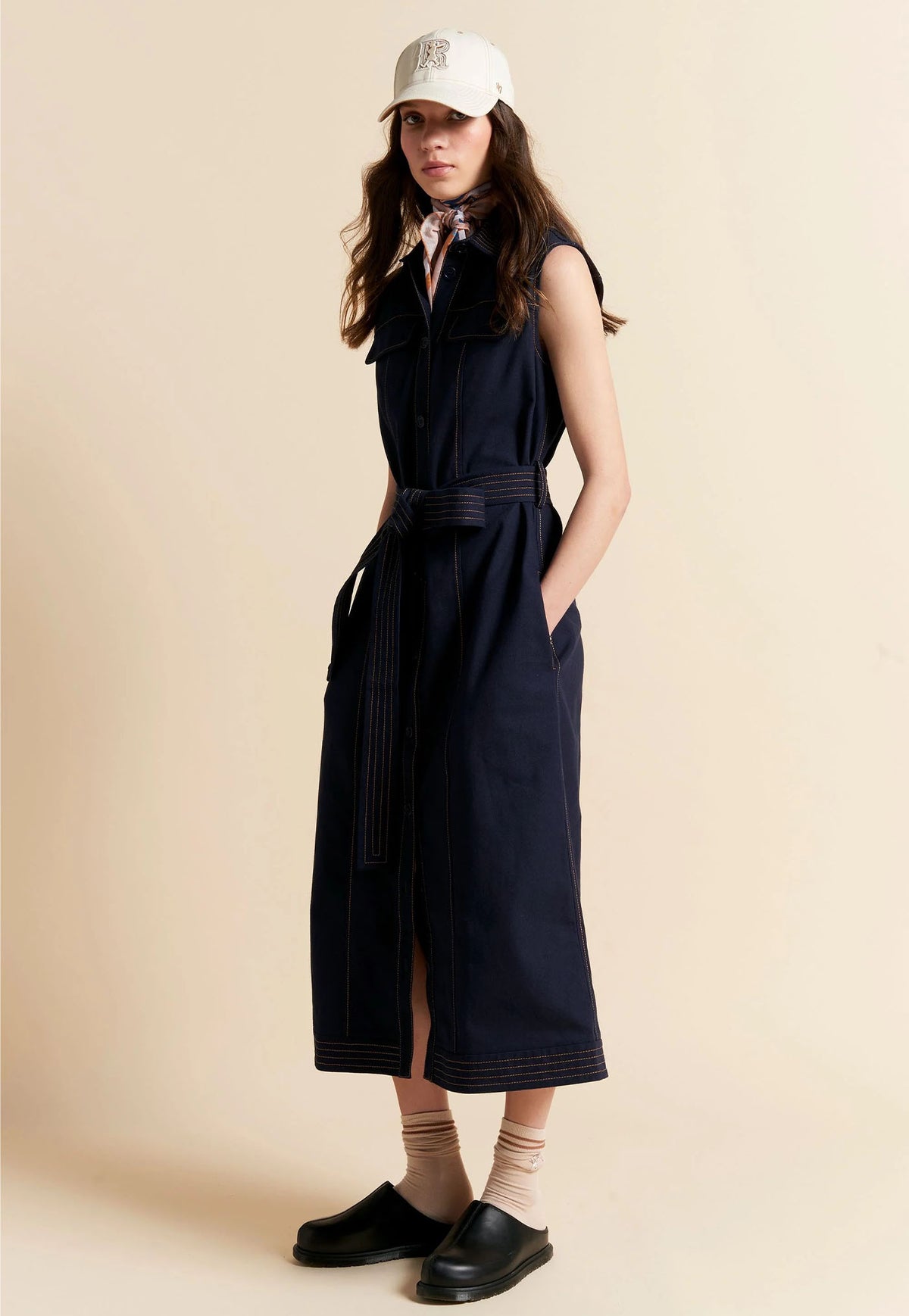 Odette Dress - Navy