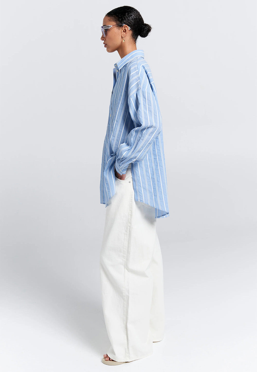 Oversized Walker Shirt - Blue