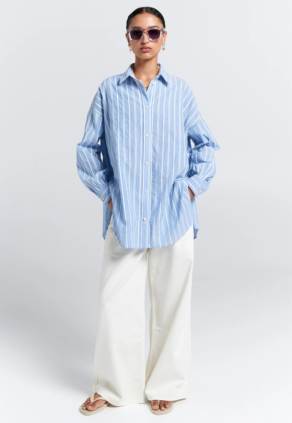 Oversized Walker Shirt - Blue