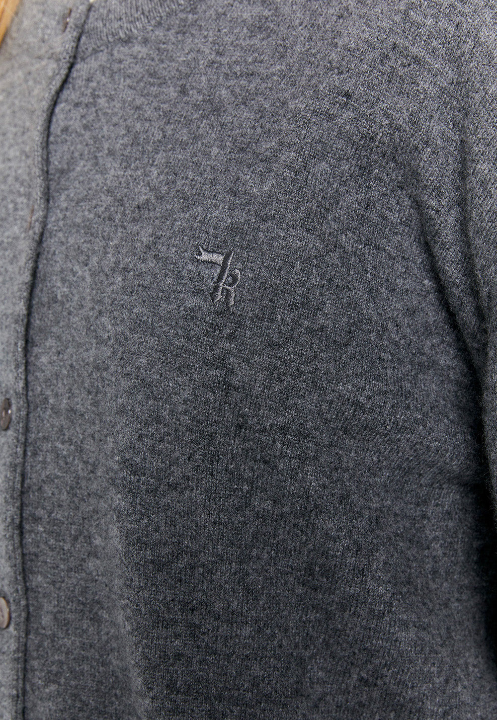 Posy Cashmere Cardigan - Charcoal