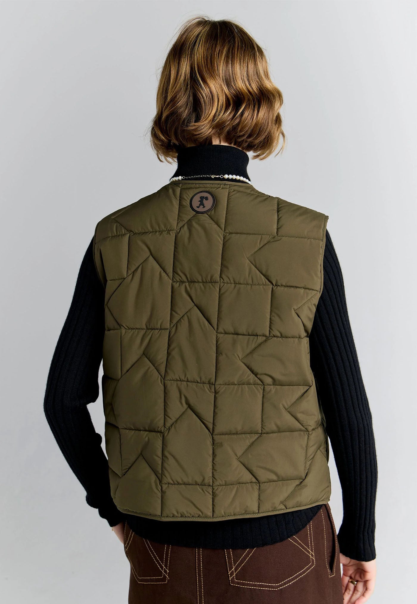 Quilted Drift Vest - Dark Olive