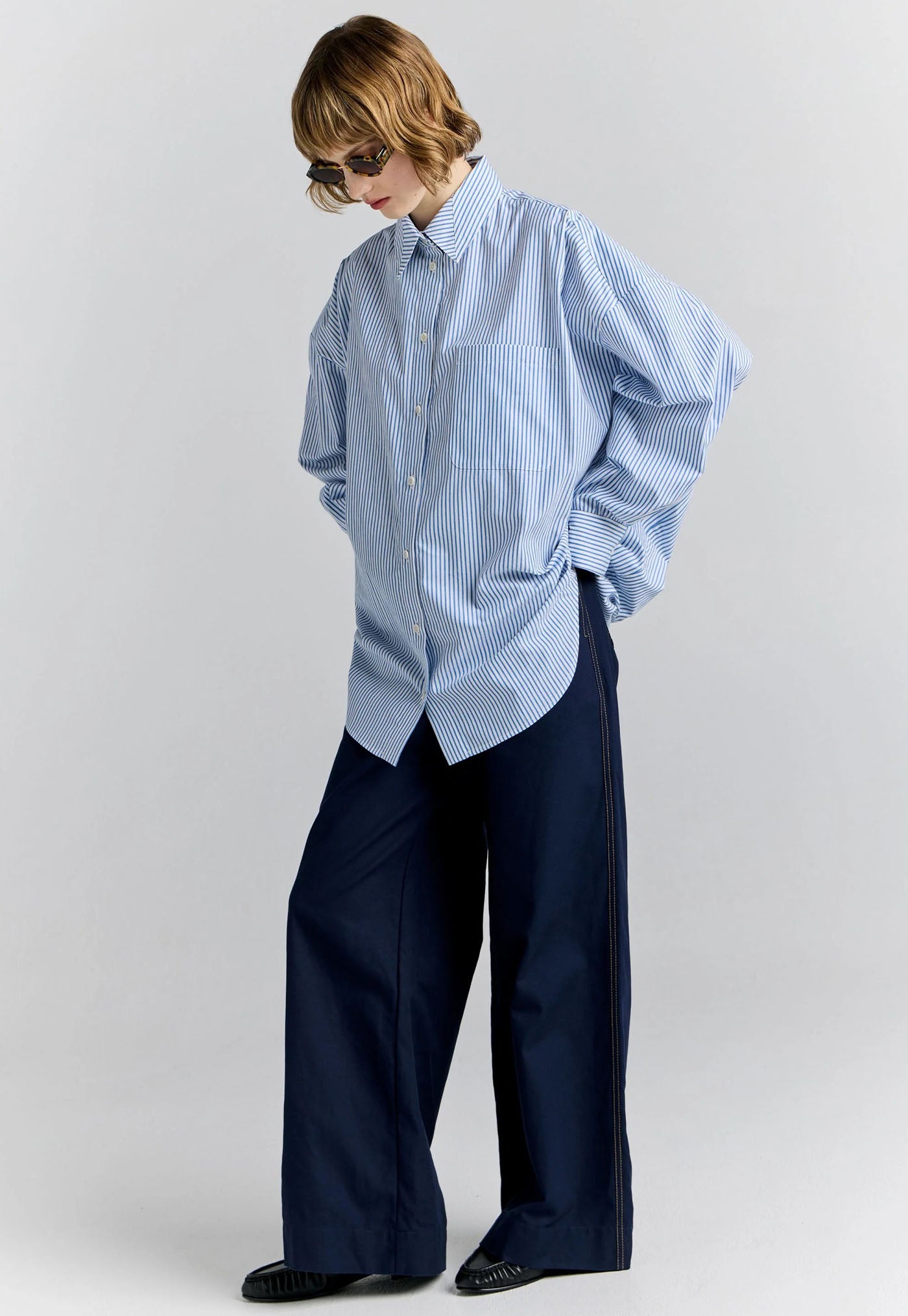 Rider Shirt - Blue/White