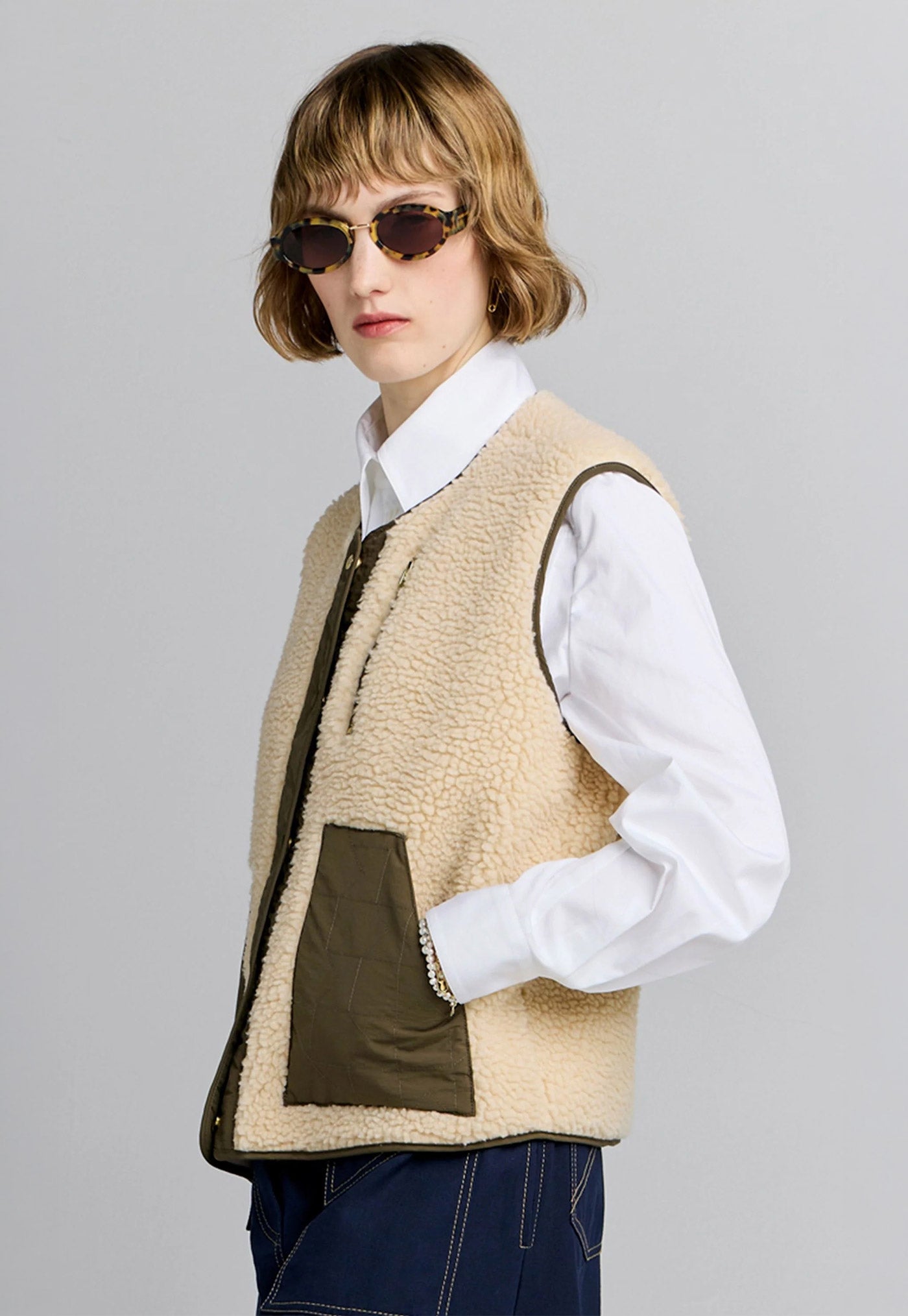 Rider Vest - Natural Olive