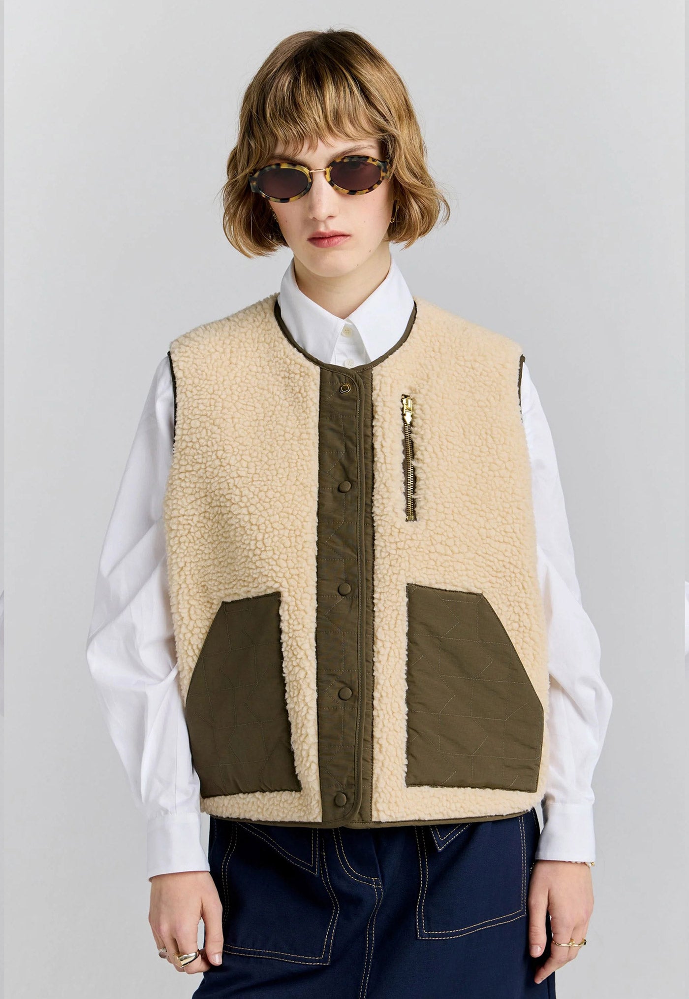 Rider Vest - Natural Olive